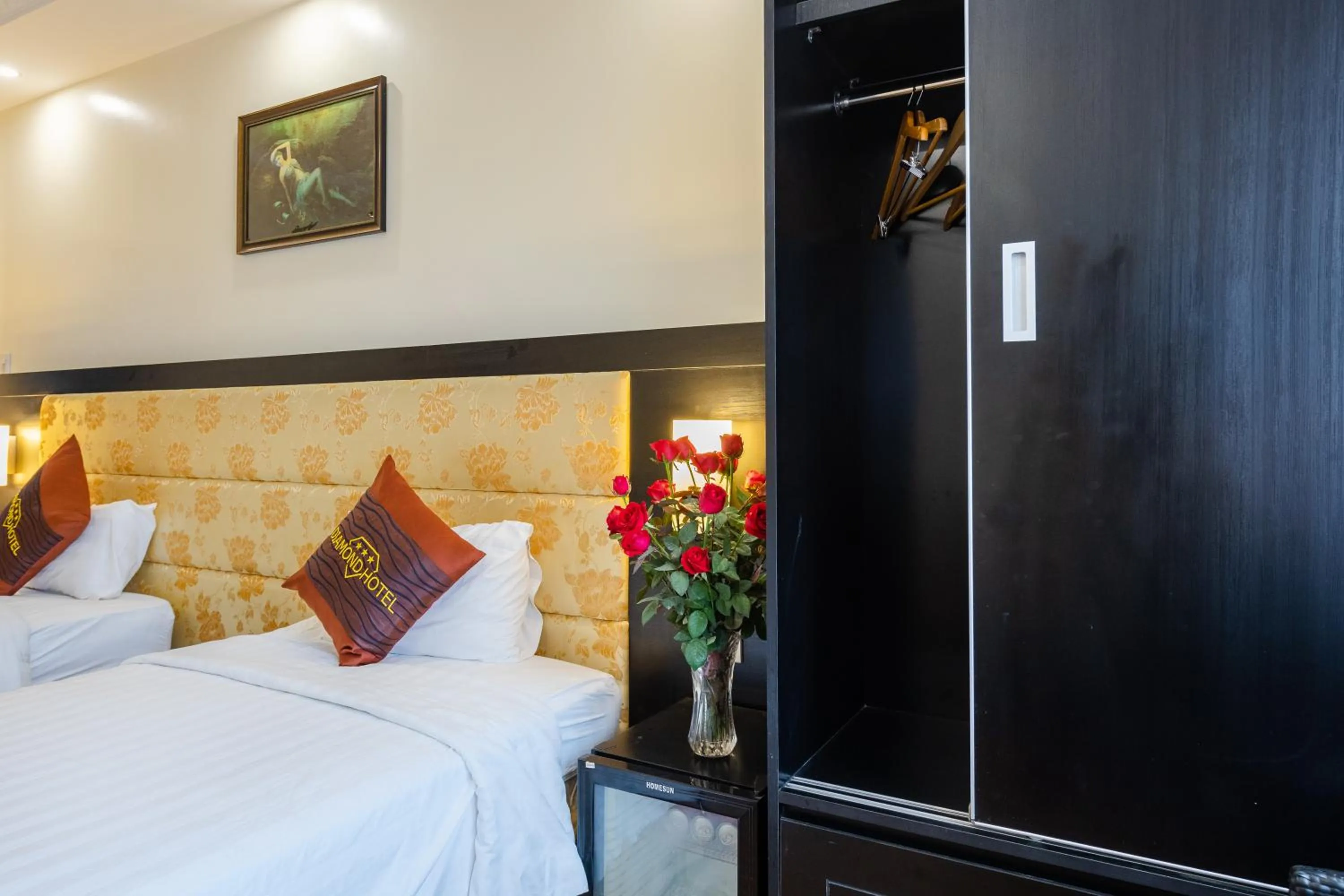 Bed in Diamond Hotel