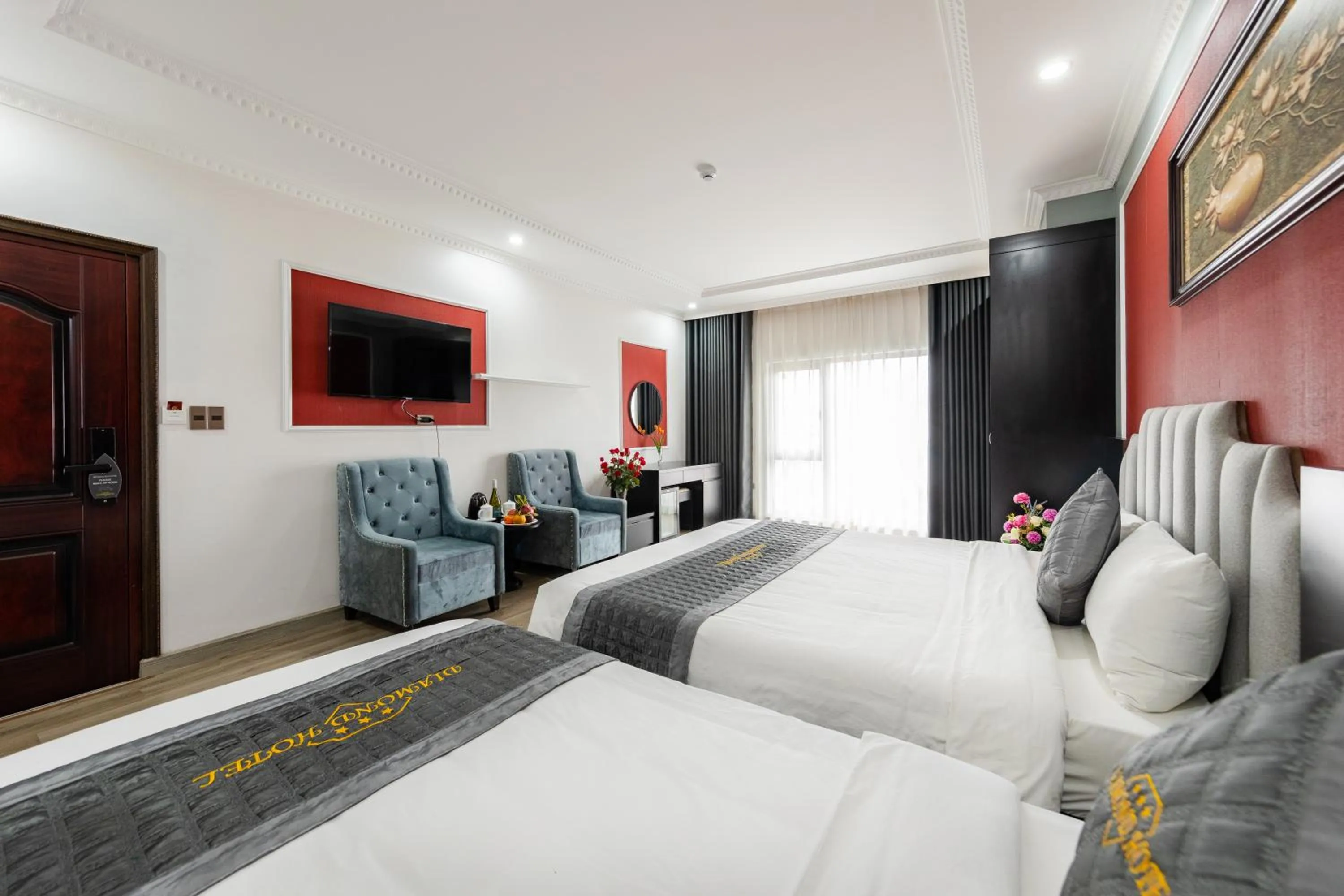 Bed in Diamond Hotel