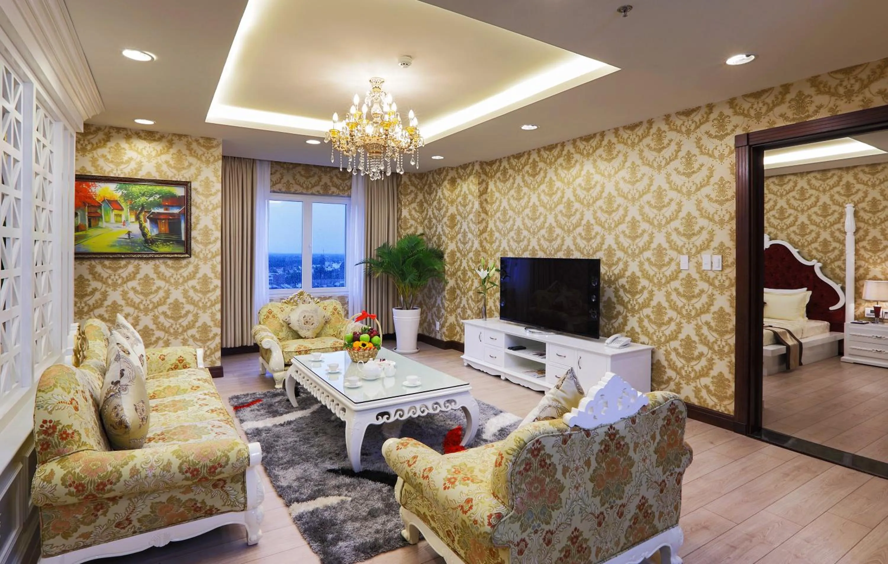 Living room in Sunrise Hotel