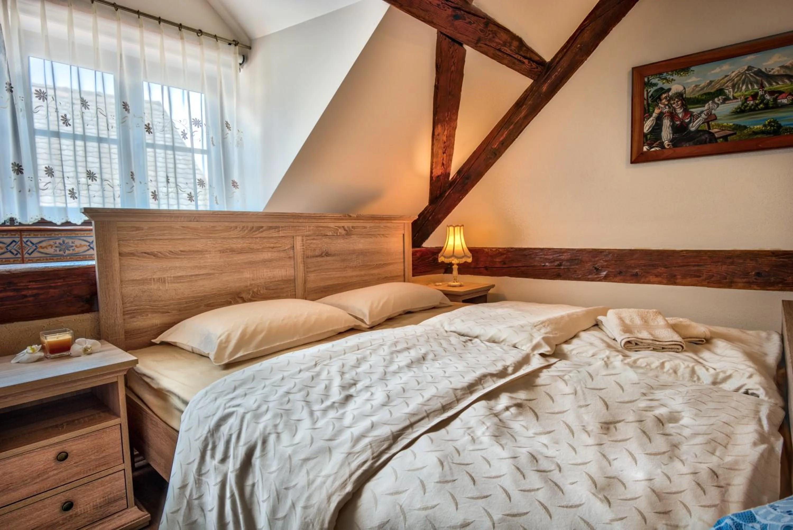 Photo of the whole room, Bed in Hiša Linhart, Hotel & Restaurant