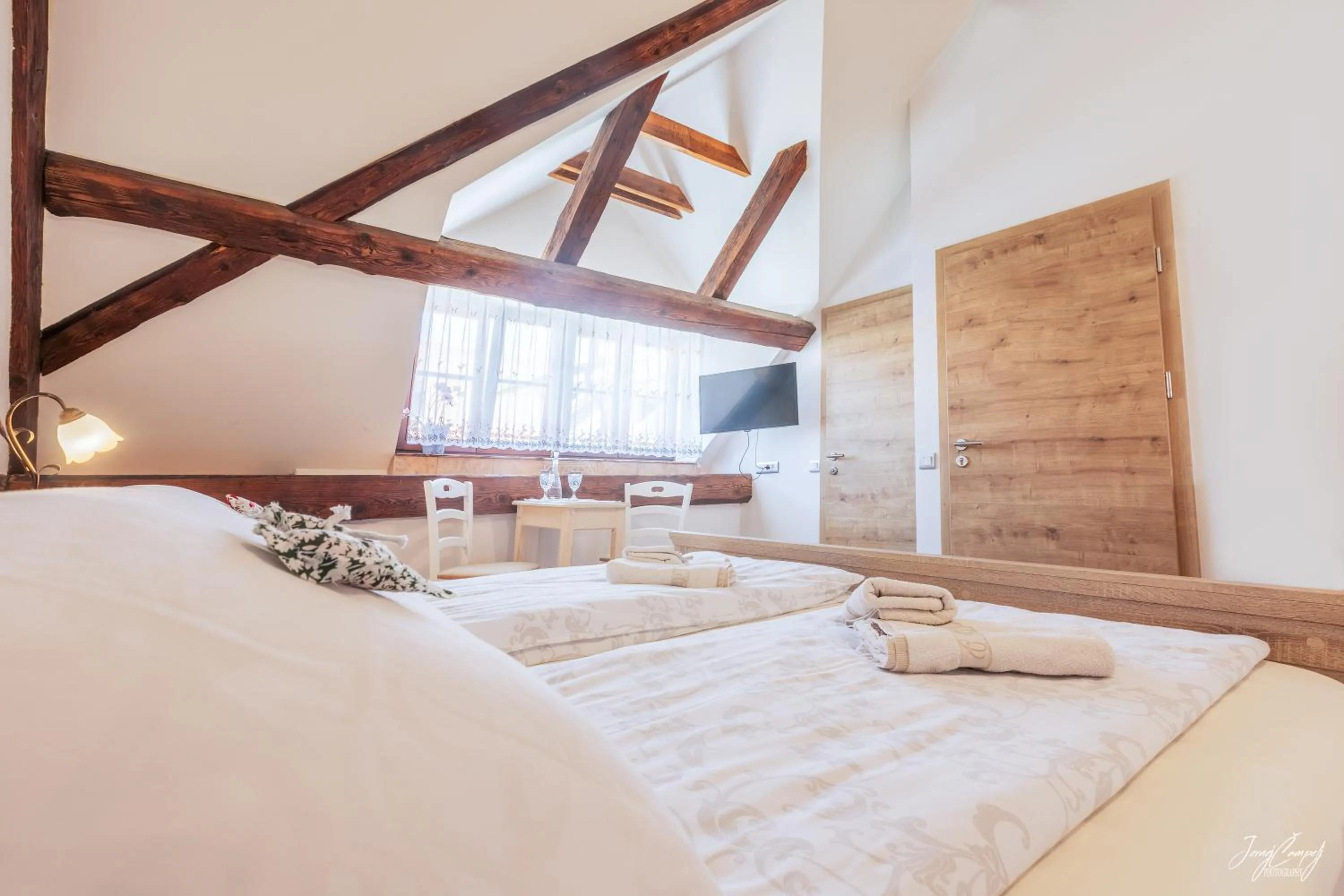 Bedroom, Bed in Hiša Linhart, Hotel & Restaurant