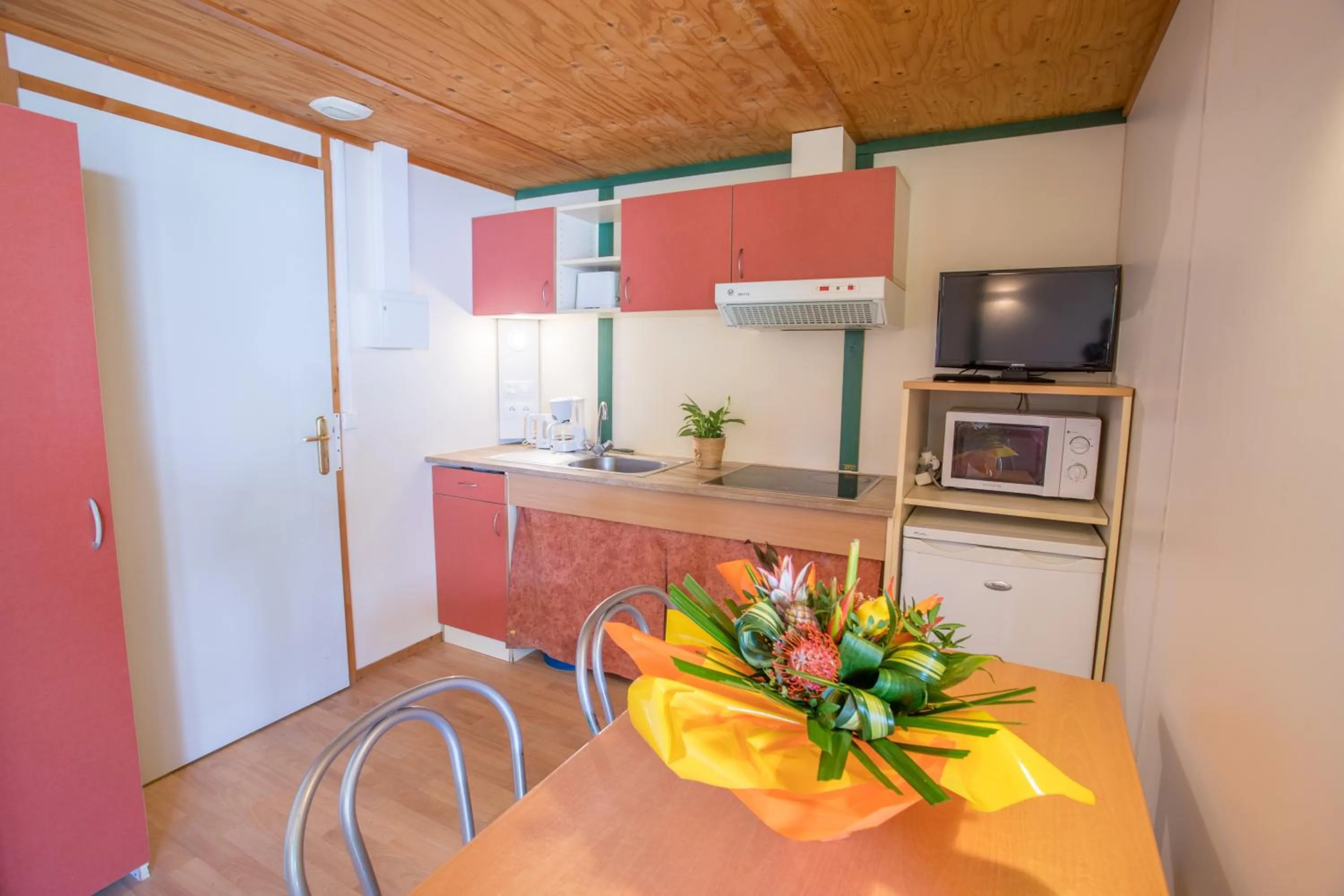 TV and multimedia in Bungalows & Rooms - Gît'Ôstal