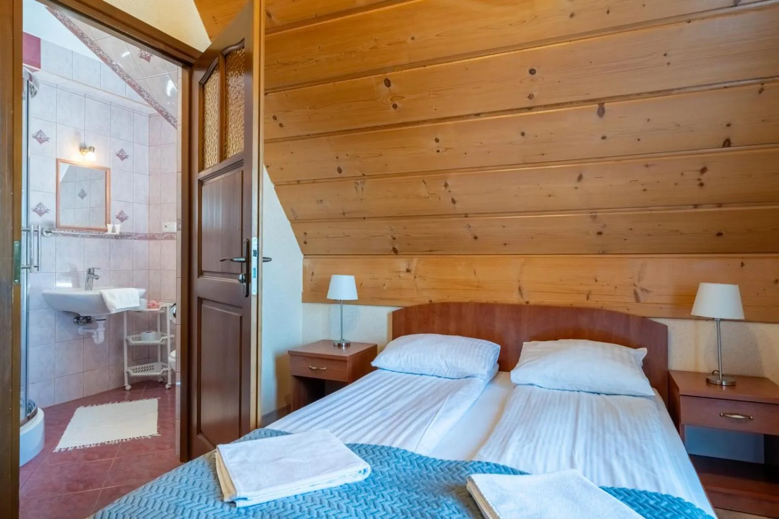 Bed in Willa u Anusia Jacuzzi & Sauna