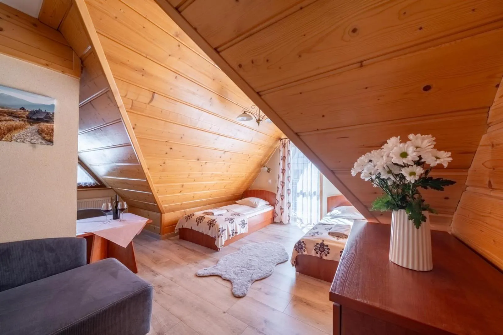 Bed in Willa u Anusia Jacuzzi & Sauna