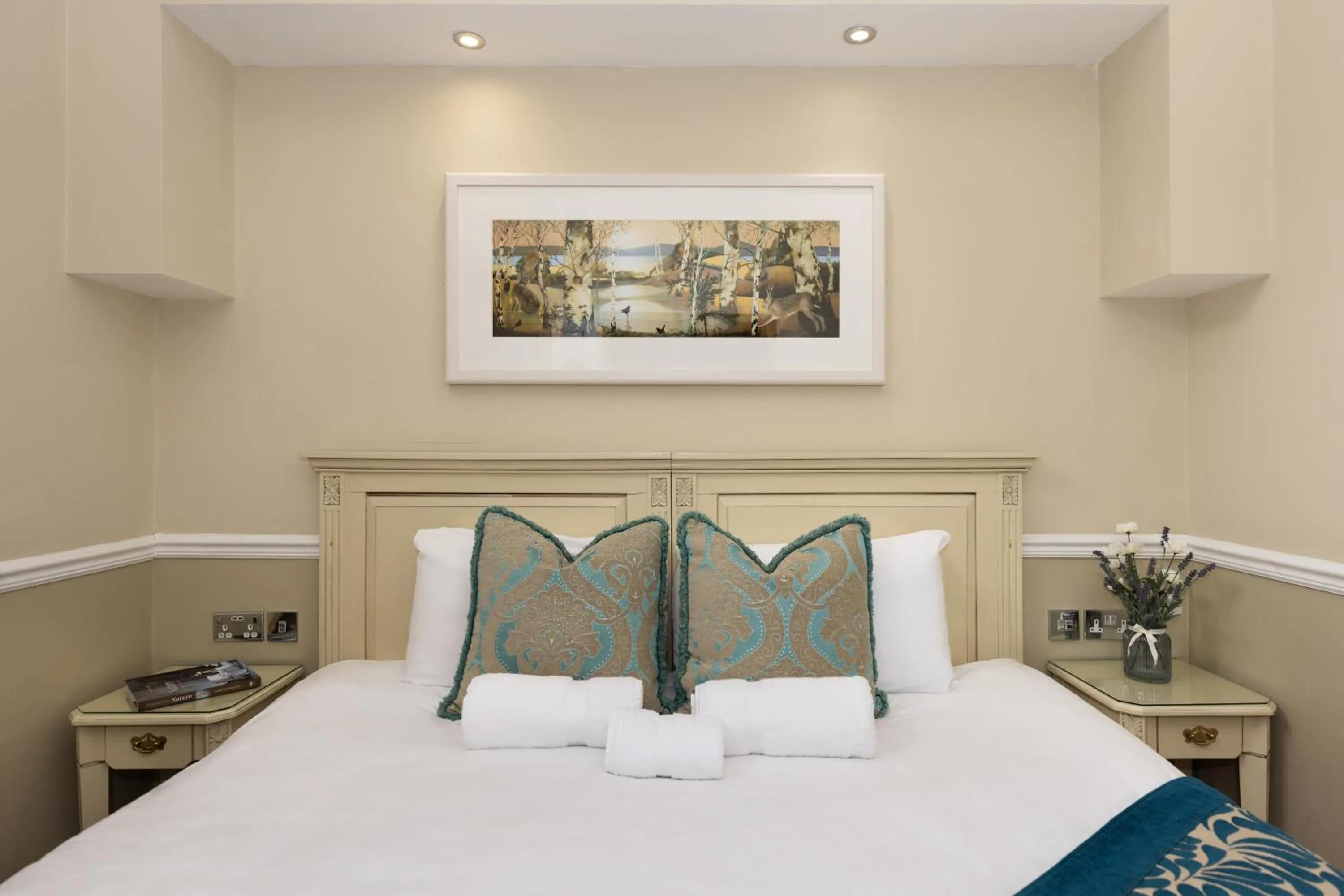 Bed in The Haymarket Hotel