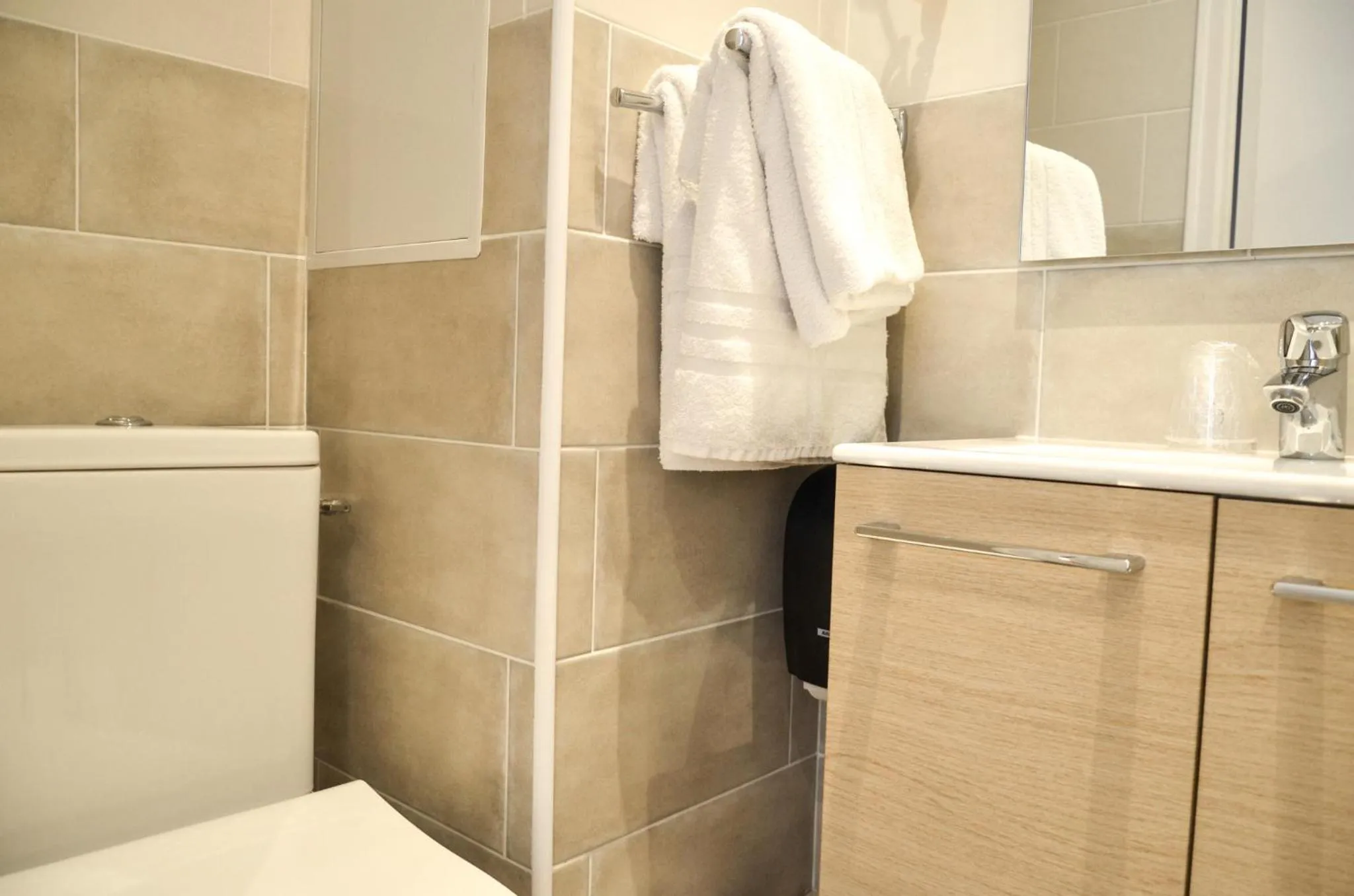 Toilet in Hôtel De La Perdrix Rouge