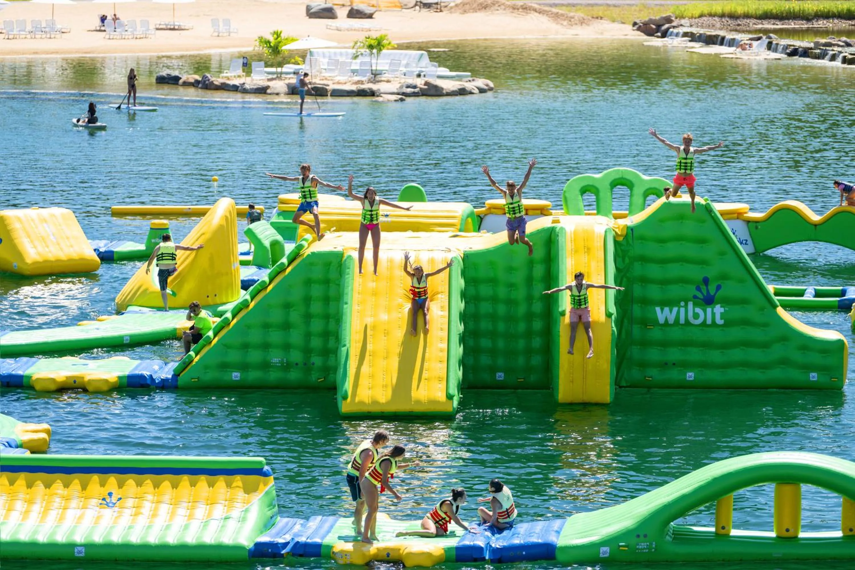 Aqua park in The VUE Boutique Hotel & Boathouse