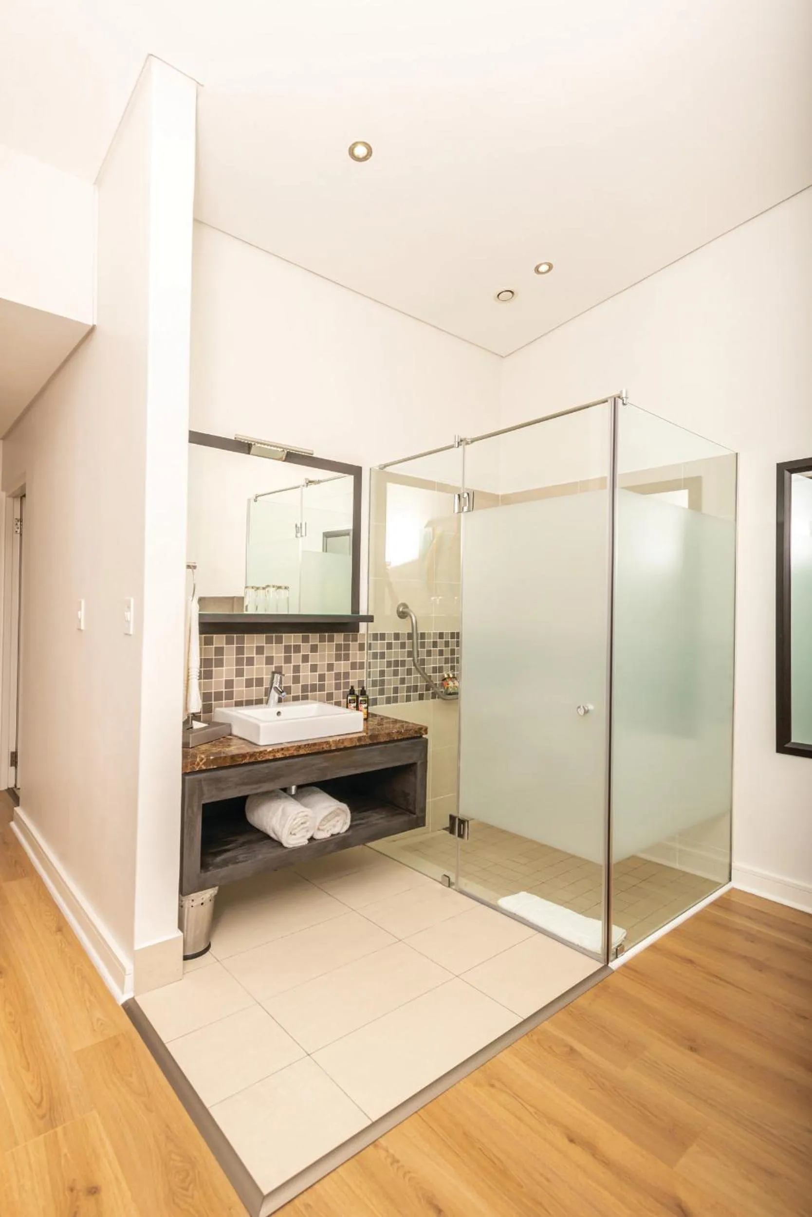 Shower in Newkings Boutique Hotel