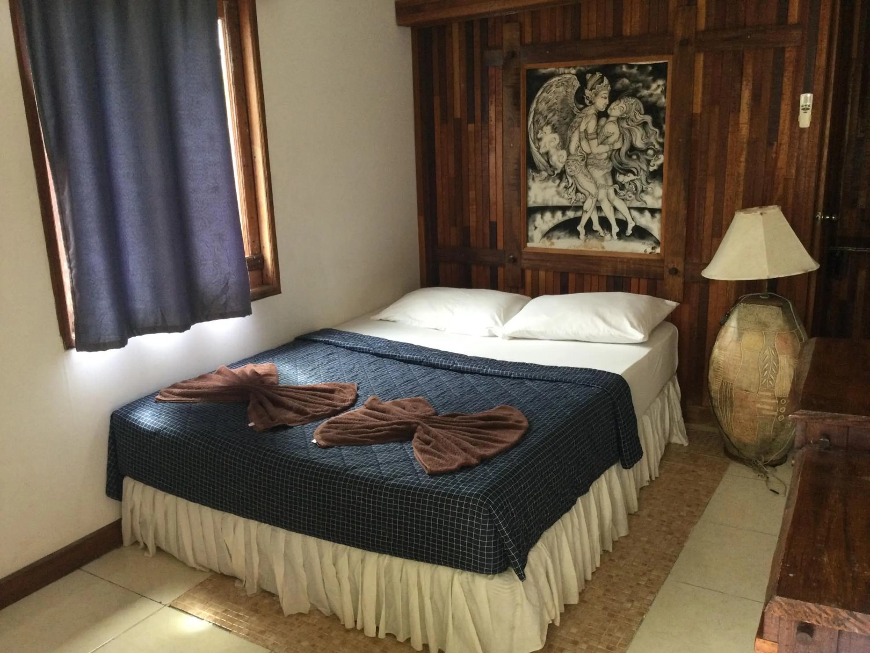 Bed in Tropical Garden Bungalow