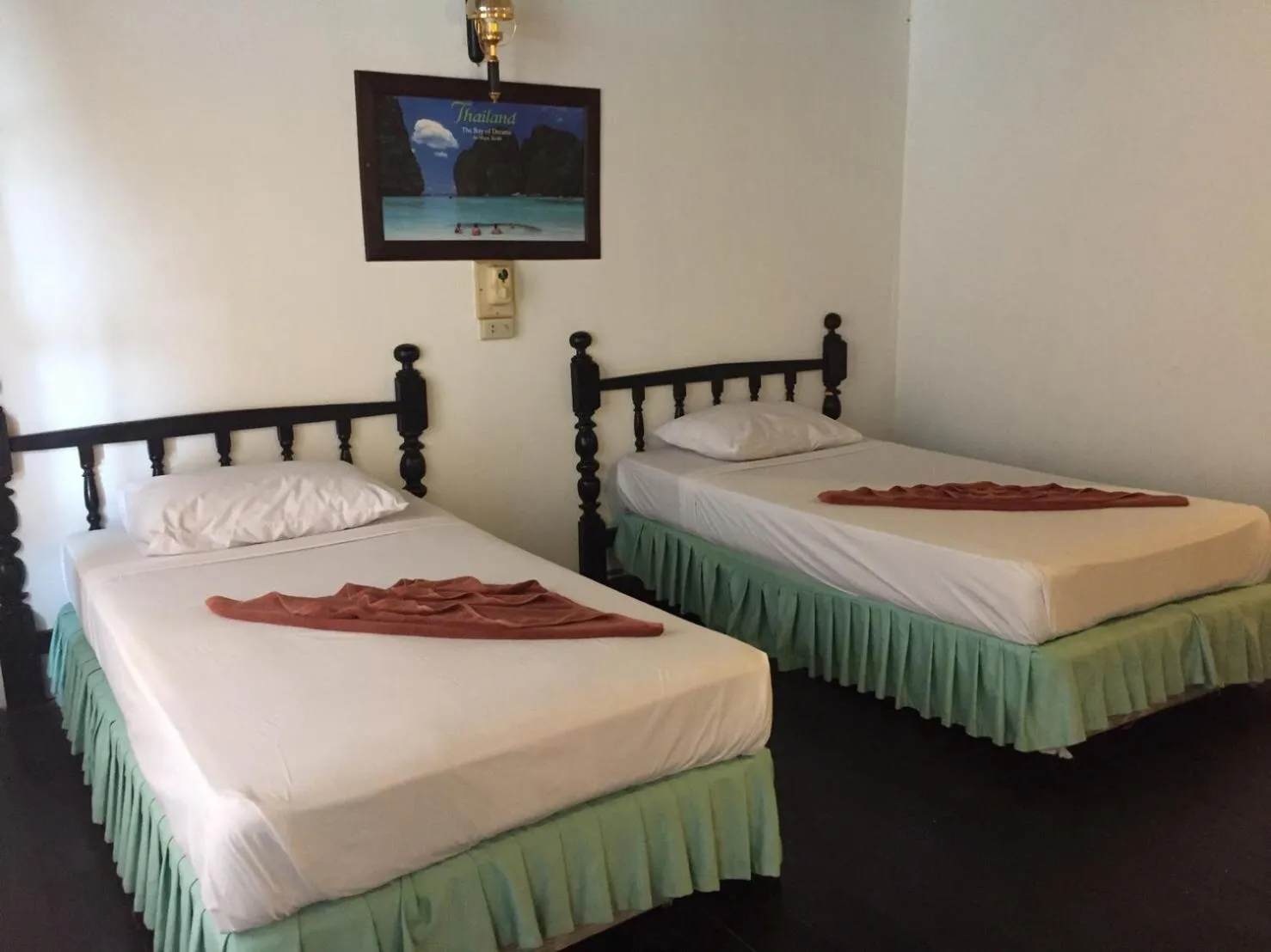 Bed in Tropical Garden Bungalow