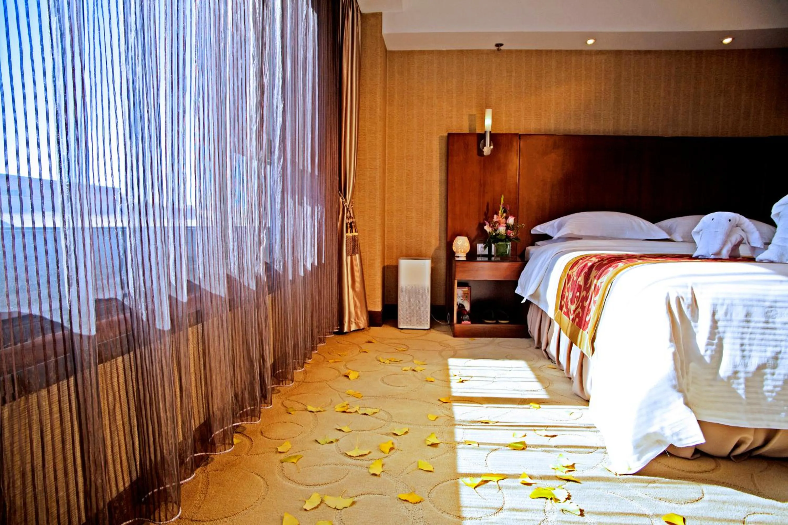 Bed in Xijiao Hotel Beijing