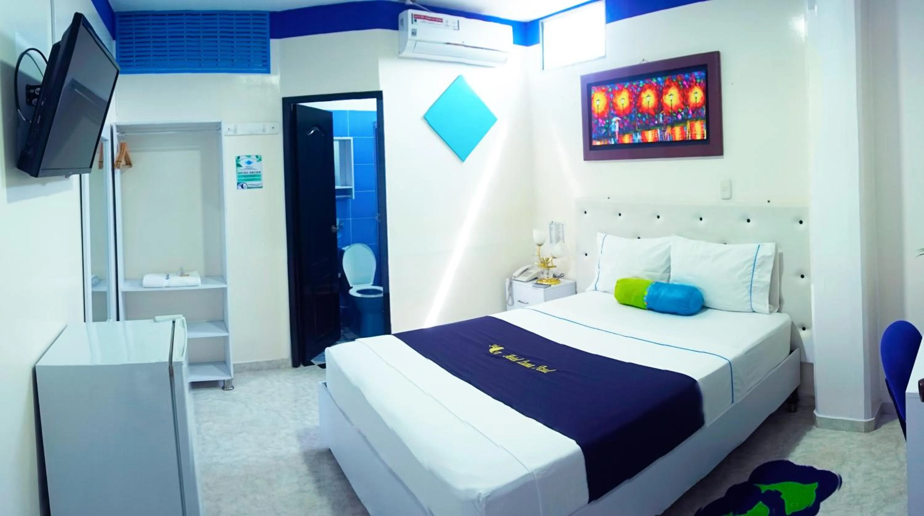 Bed in Hotel Luna Azul