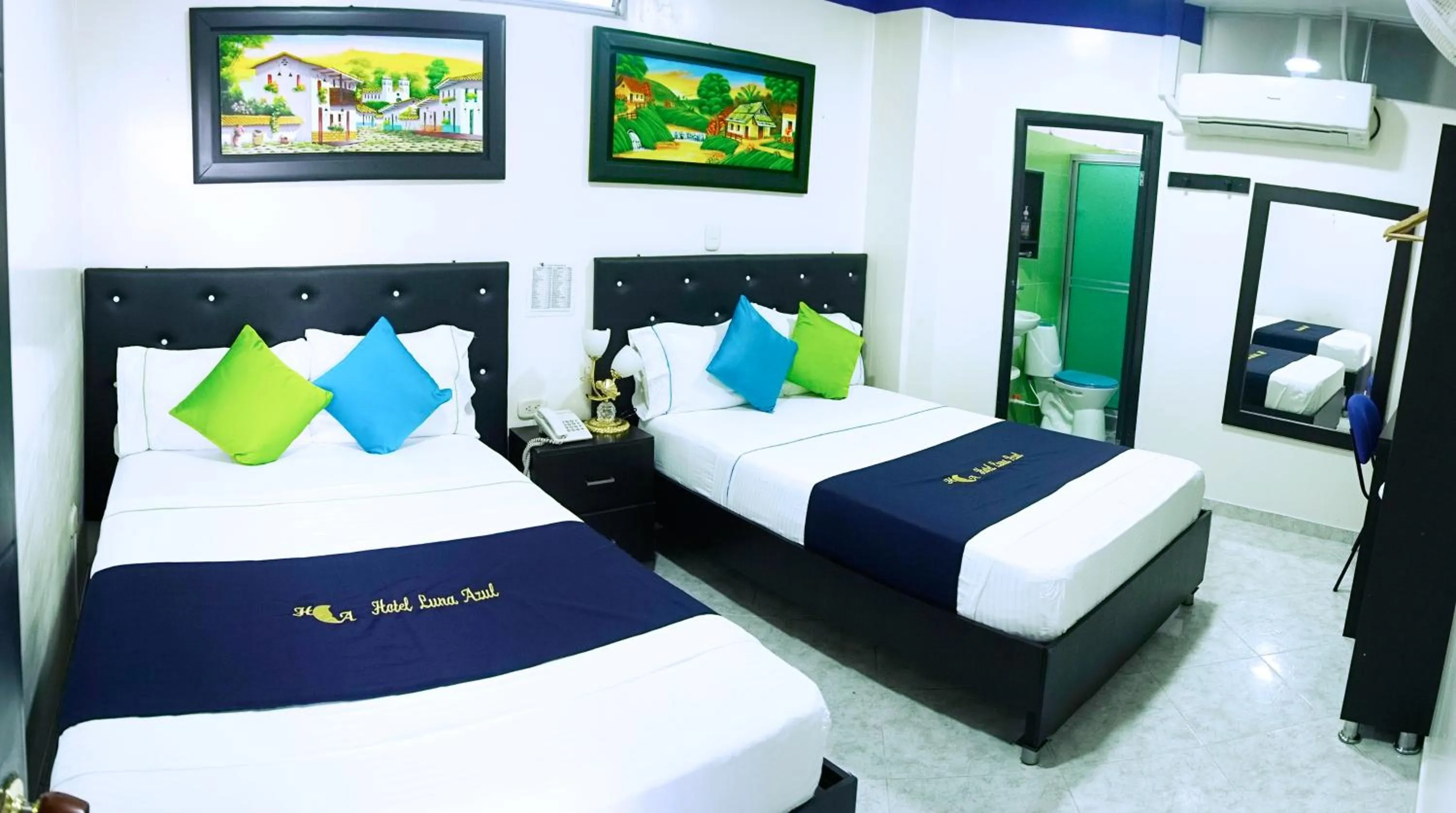 Bed in Hotel Luna Azul