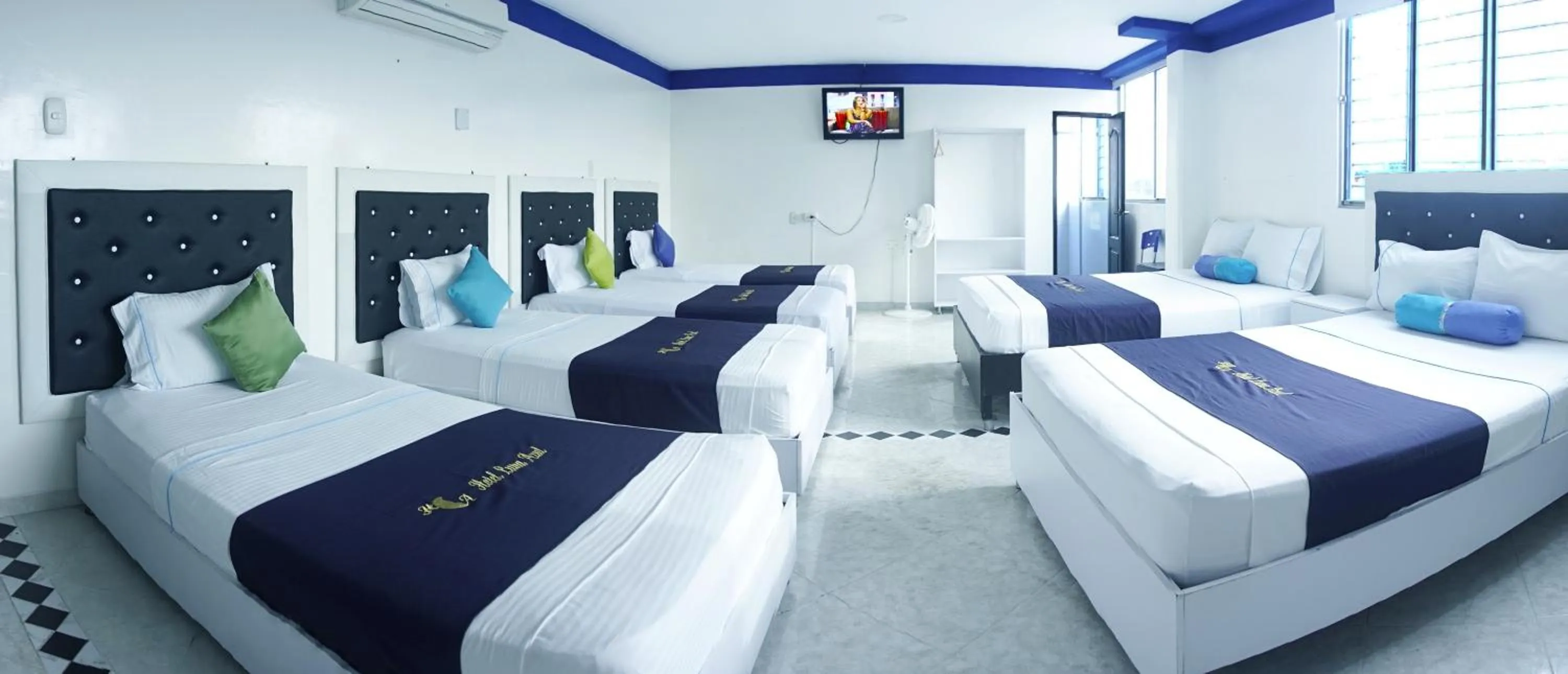 Bed in Hotel Luna Azul