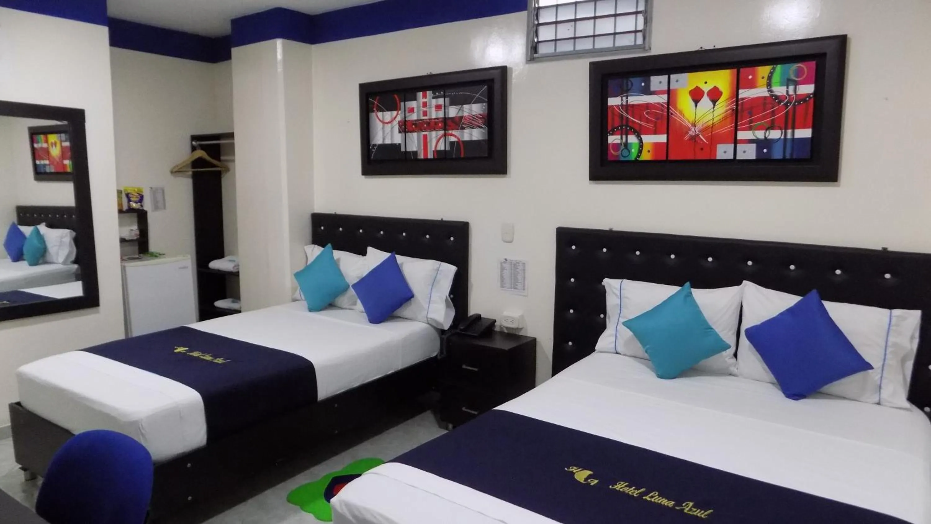 Bed in Hotel Luna Azul