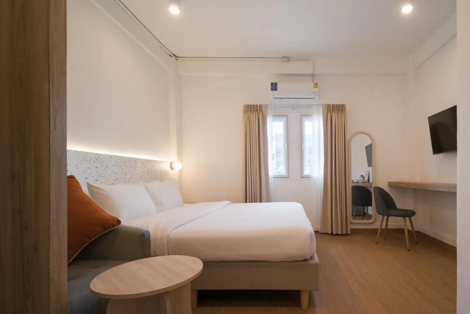 Bed in Hotel PaPa Bangkok Siriraj