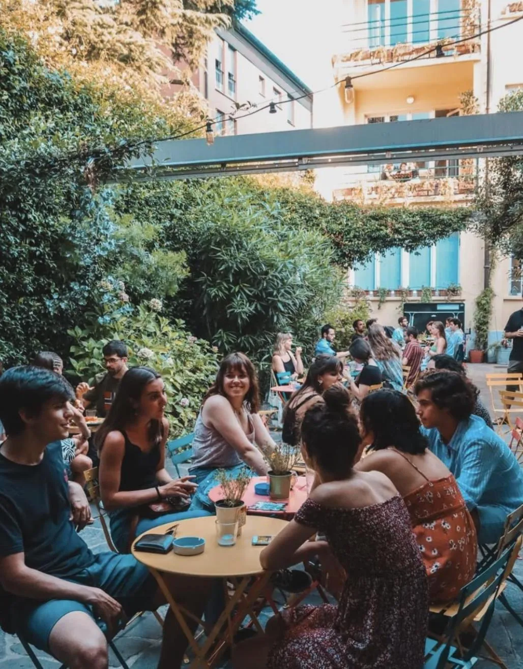 Balcony/Terrace in Ostello Bello Lake Como