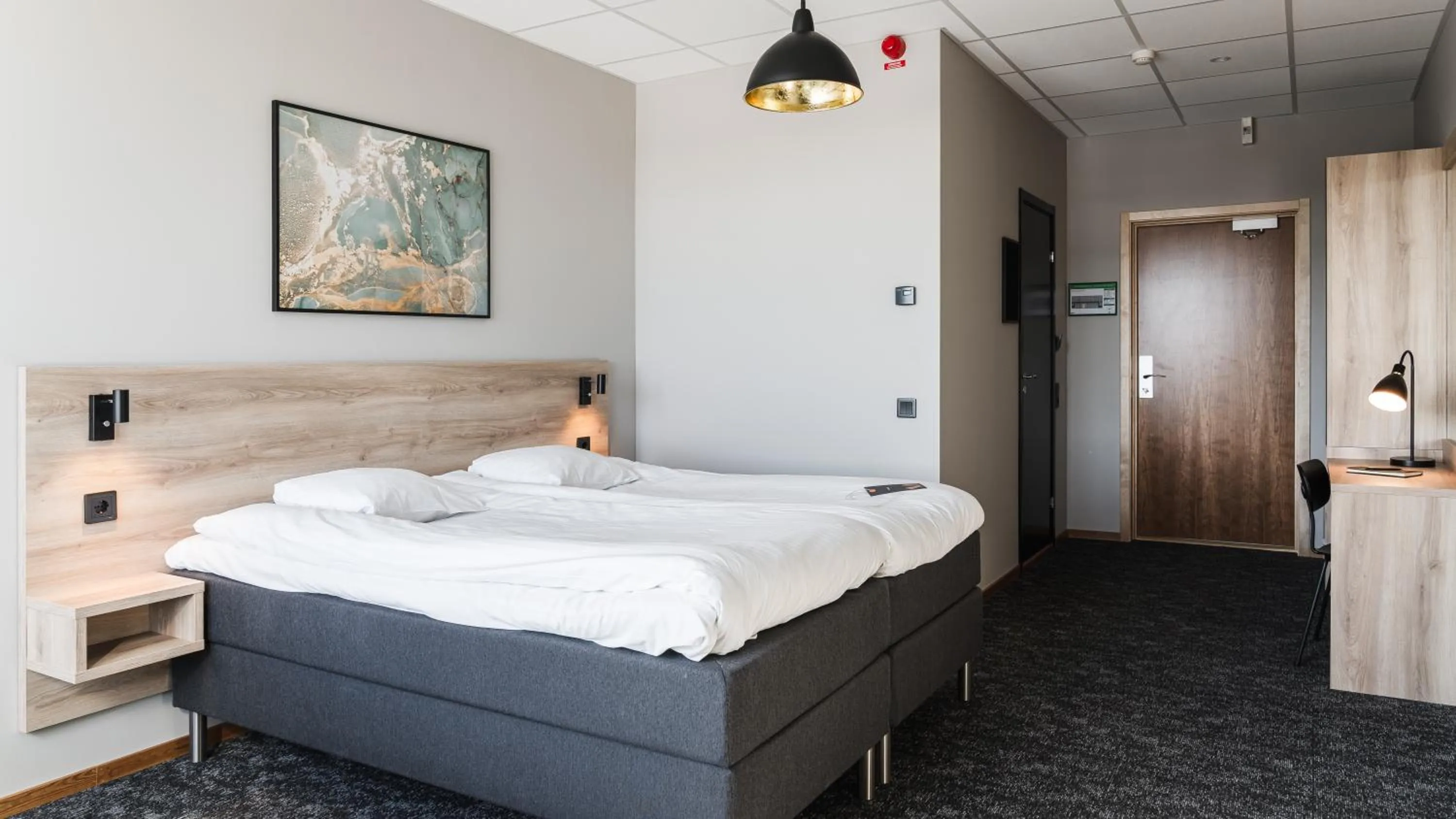 Bed in Comfort Hotel Skellefteå