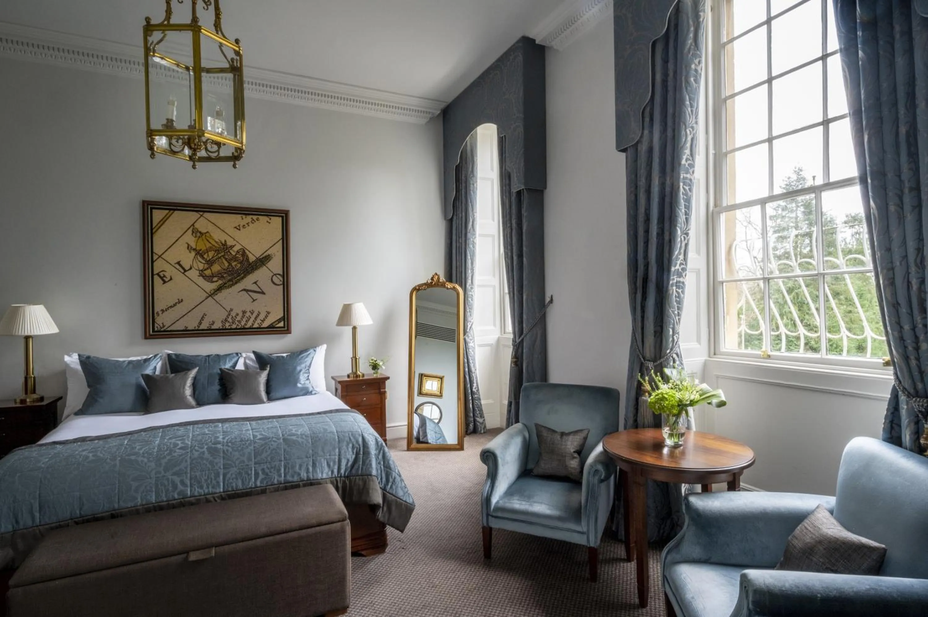 Bedroom, Bed in Bailbrook House Hotel, Bath