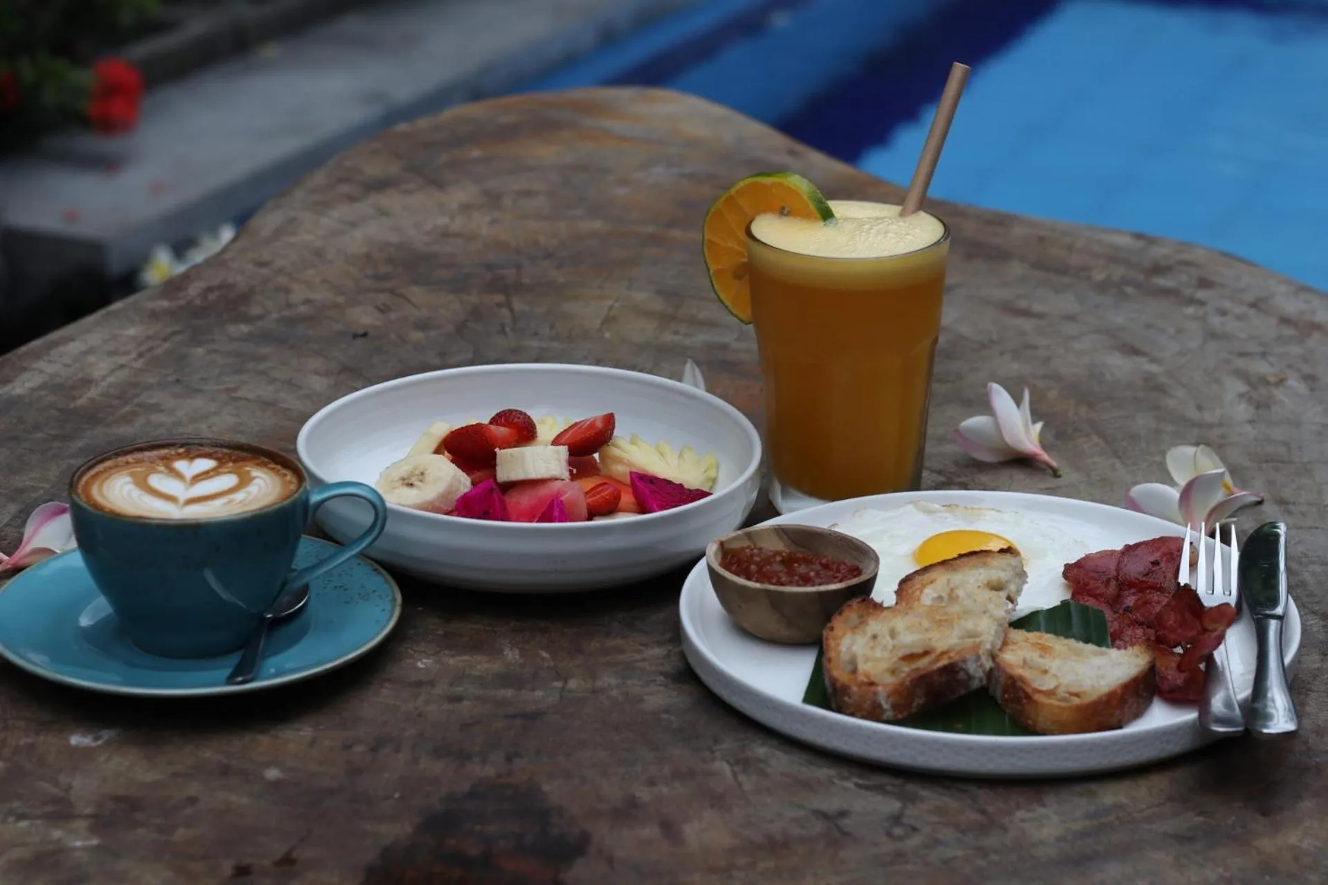 Food and drinks in Bali Full Moon Guest House