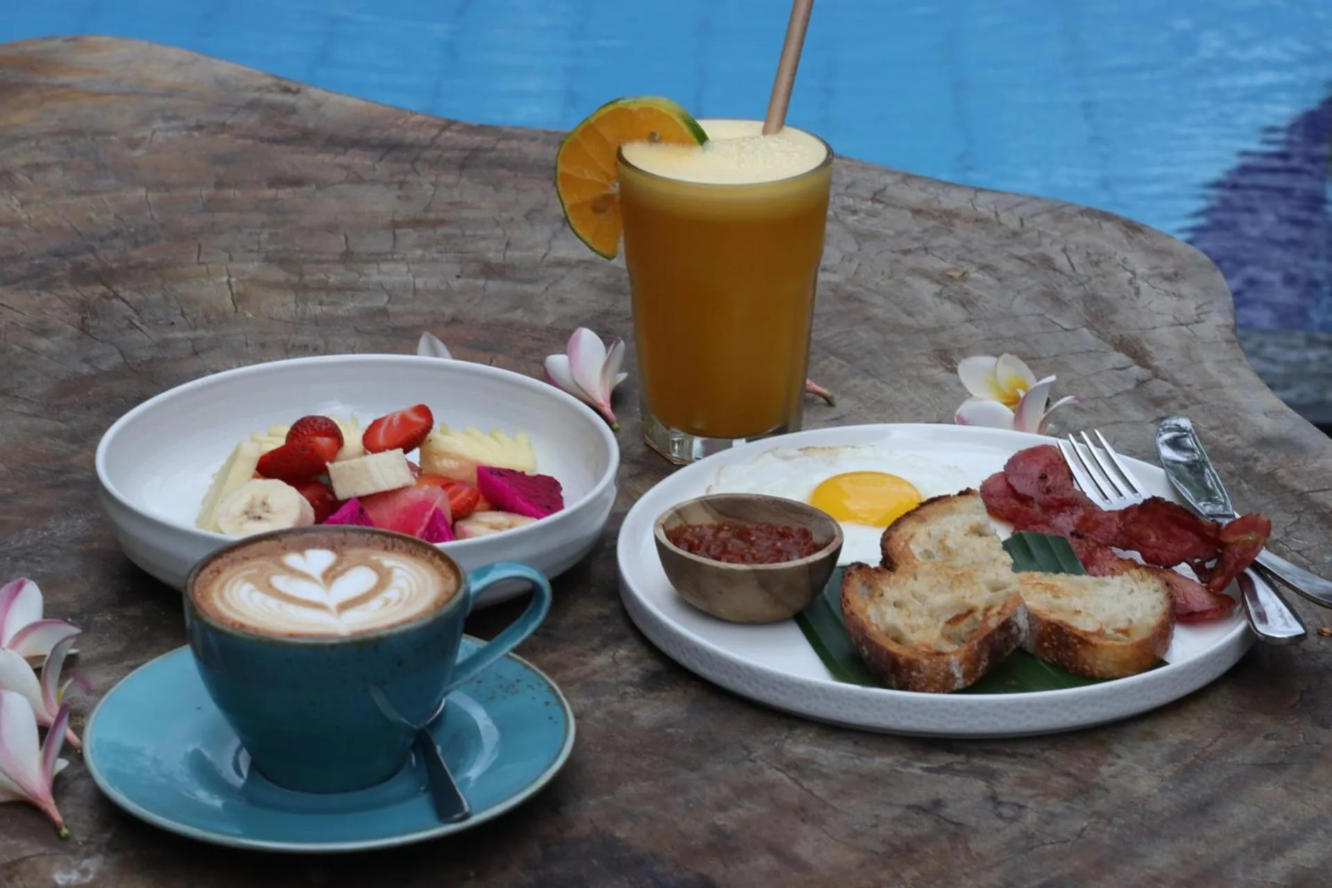 Food and drinks in Bali Full Moon Guest House