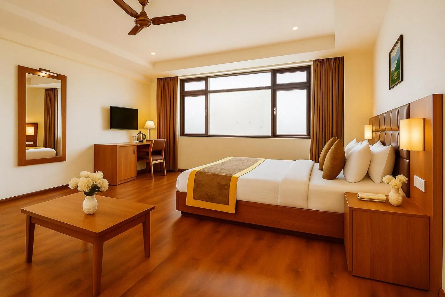 Bed in Summit Ttakshang Residency Hotel & Spa Mg Marg