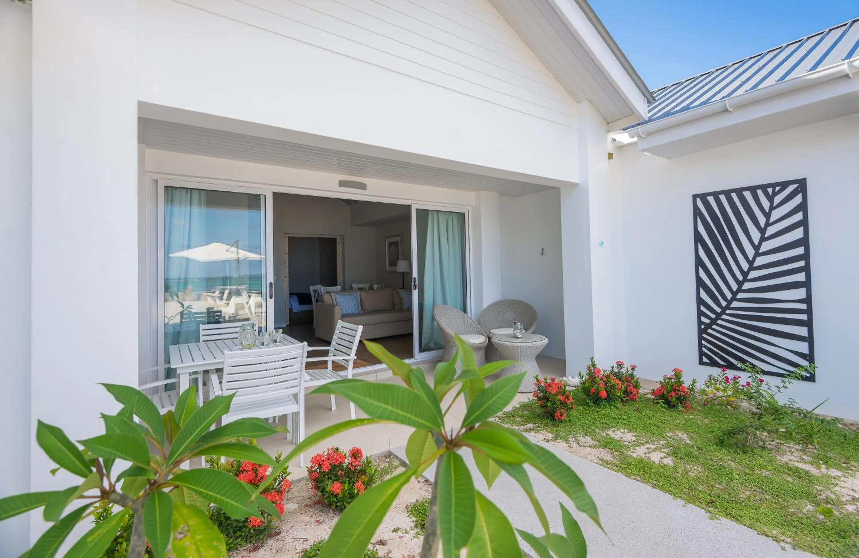 Patio in Le Nautique Beachfront Apartments