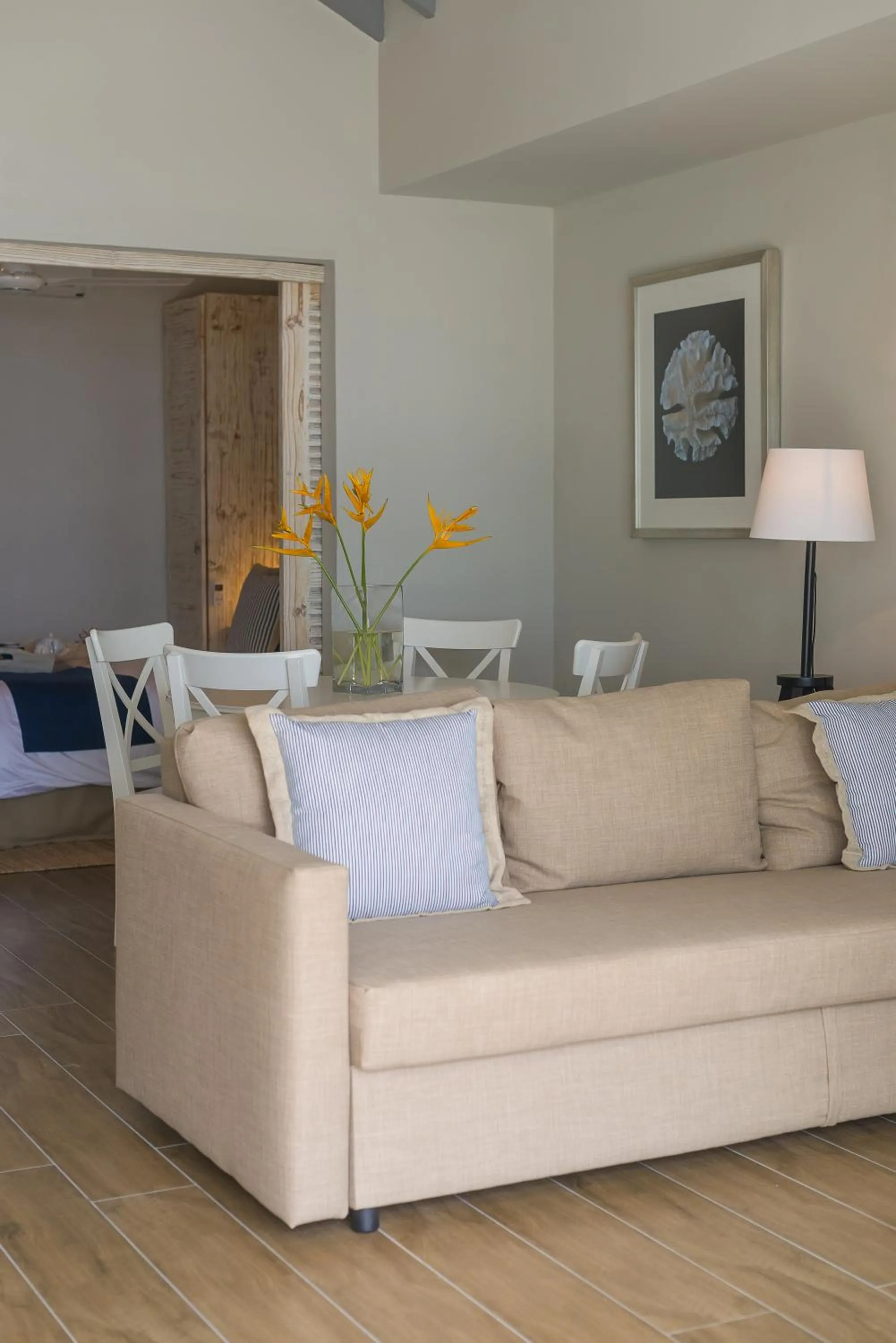 Living room in Le Nautique Beachfront Apartments
