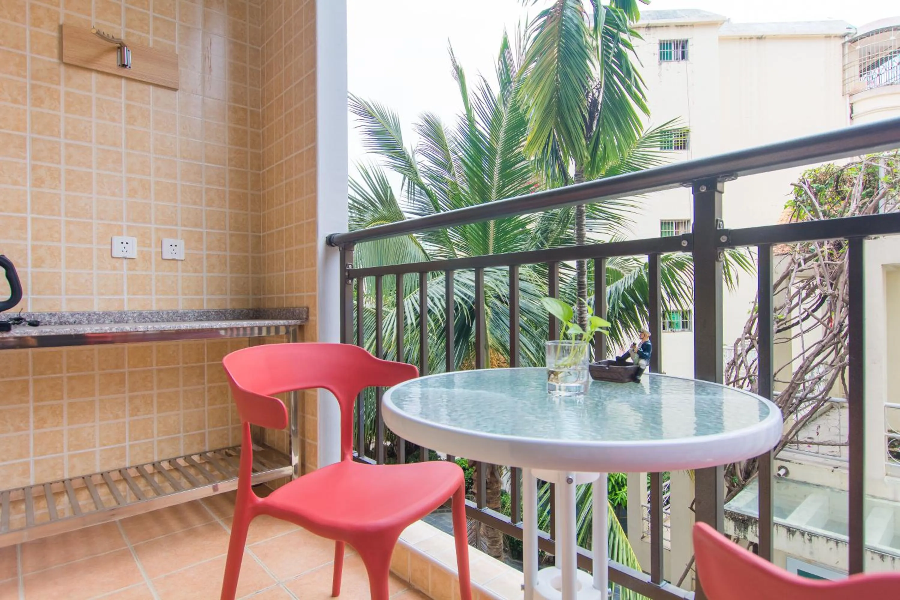 Balcony/Terrace in Sanya Passion fruit Inn