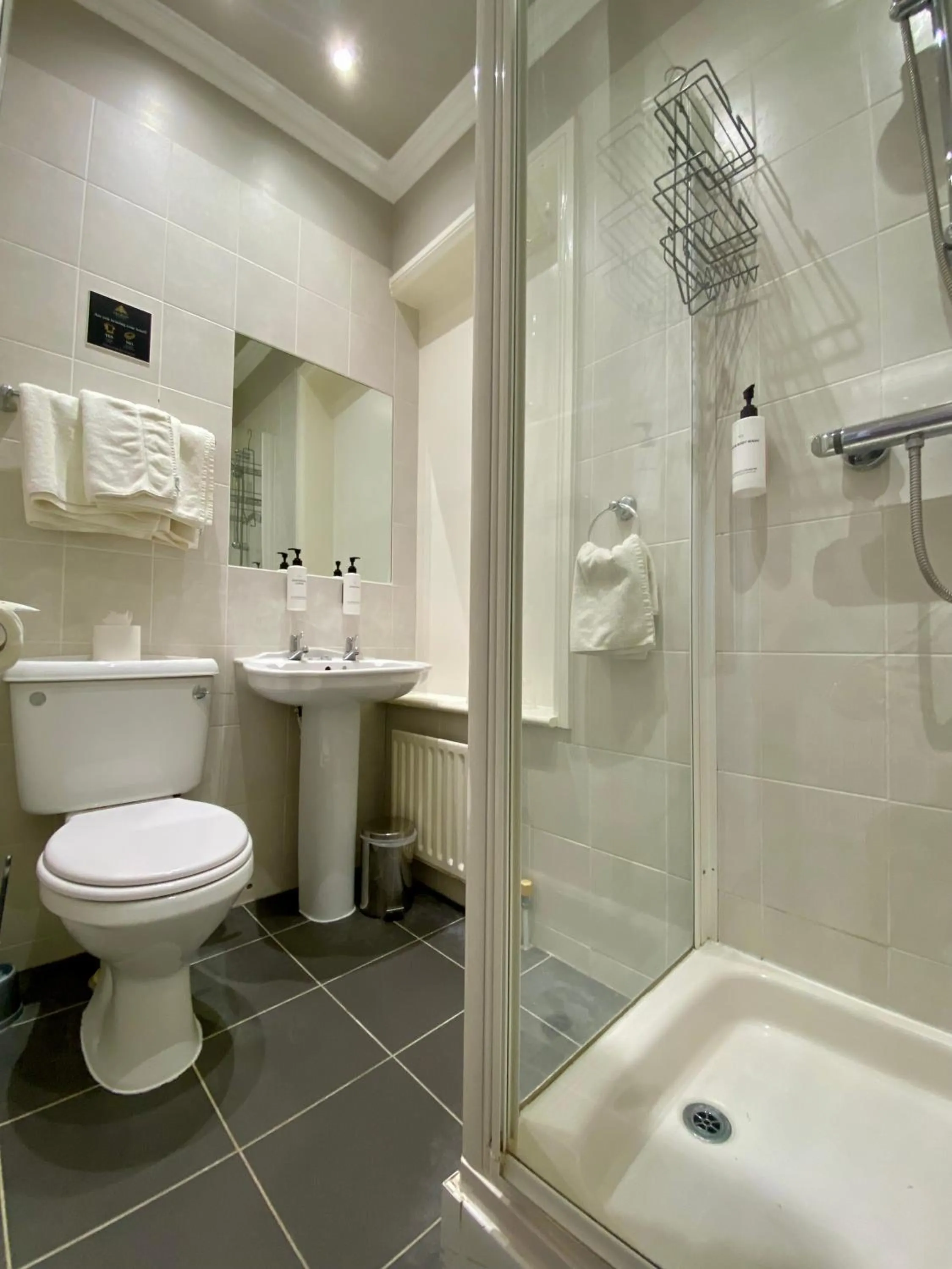 Shower in East Beach Hotel