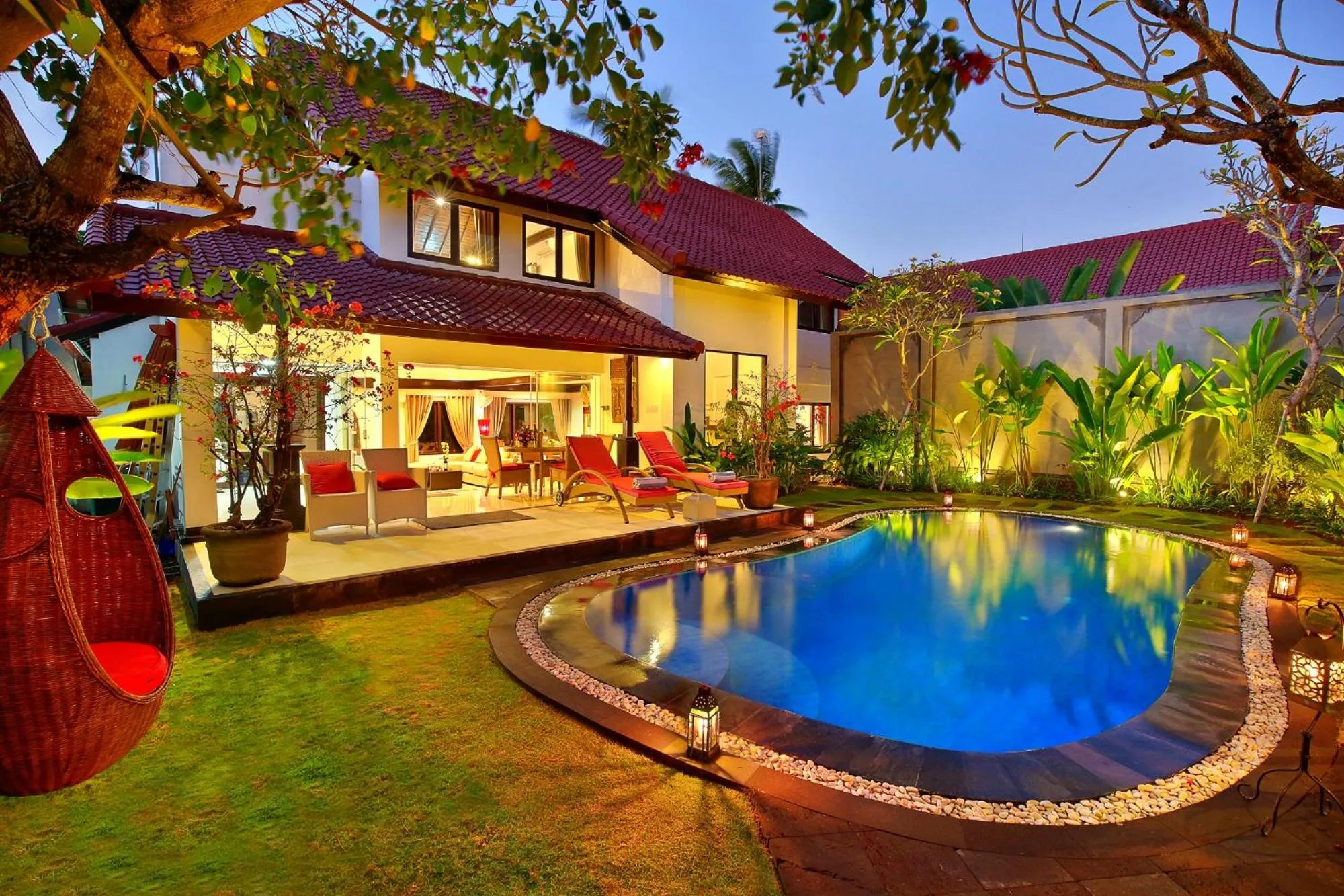 Pool view in Alysha Villa Seminyak Beachside By Bali Asia Villa