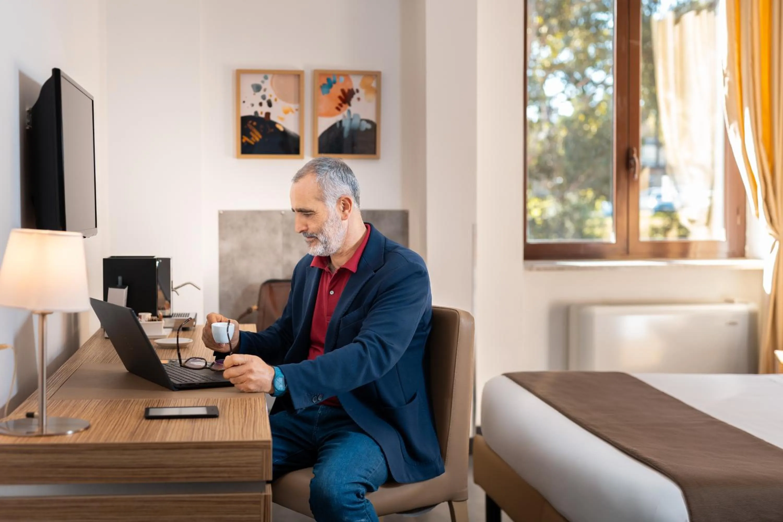 People in Phi Hotel Garden Area Roma Eur