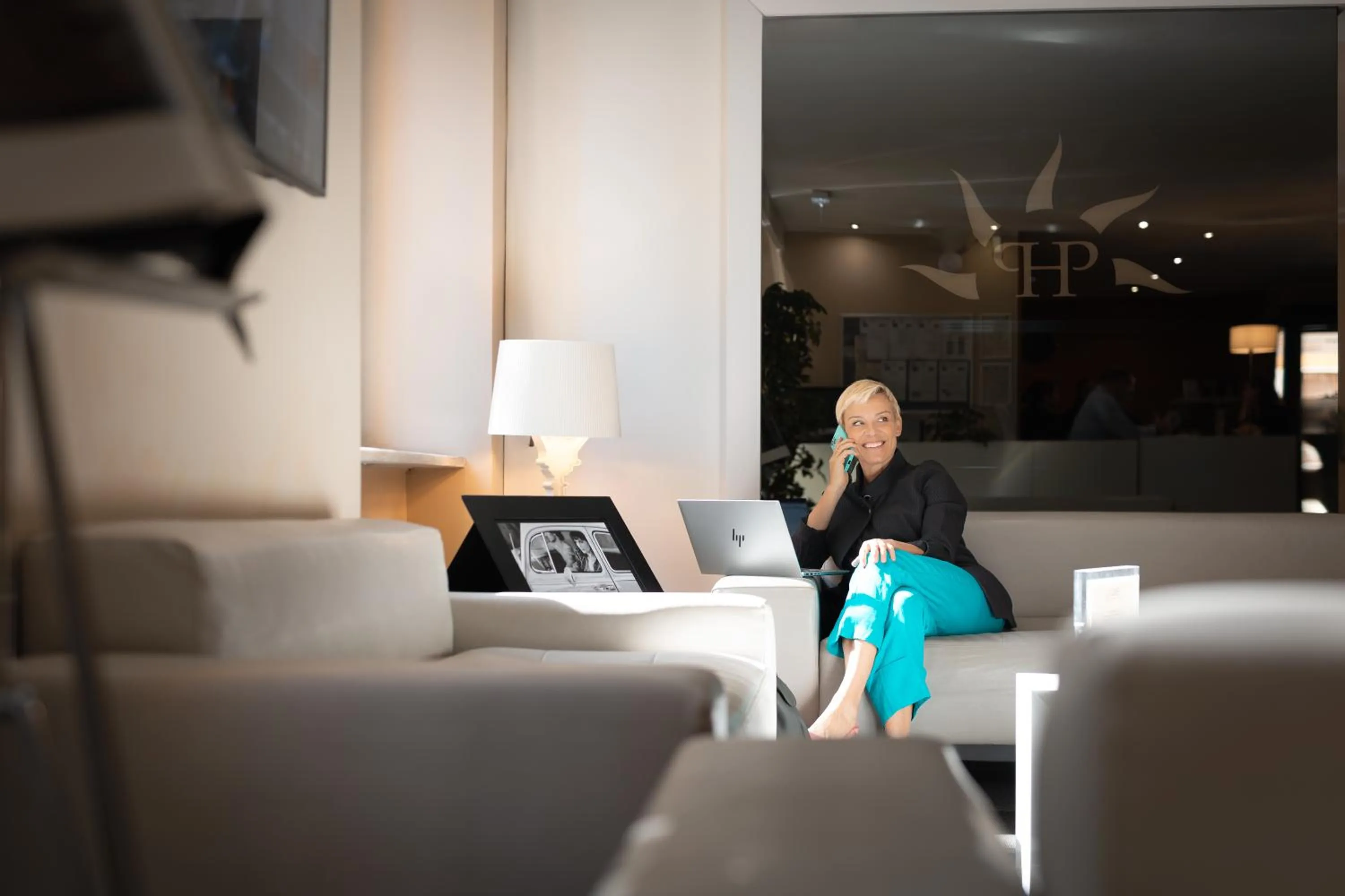 Seating area in Phi Hotel Garden Area Roma Eur