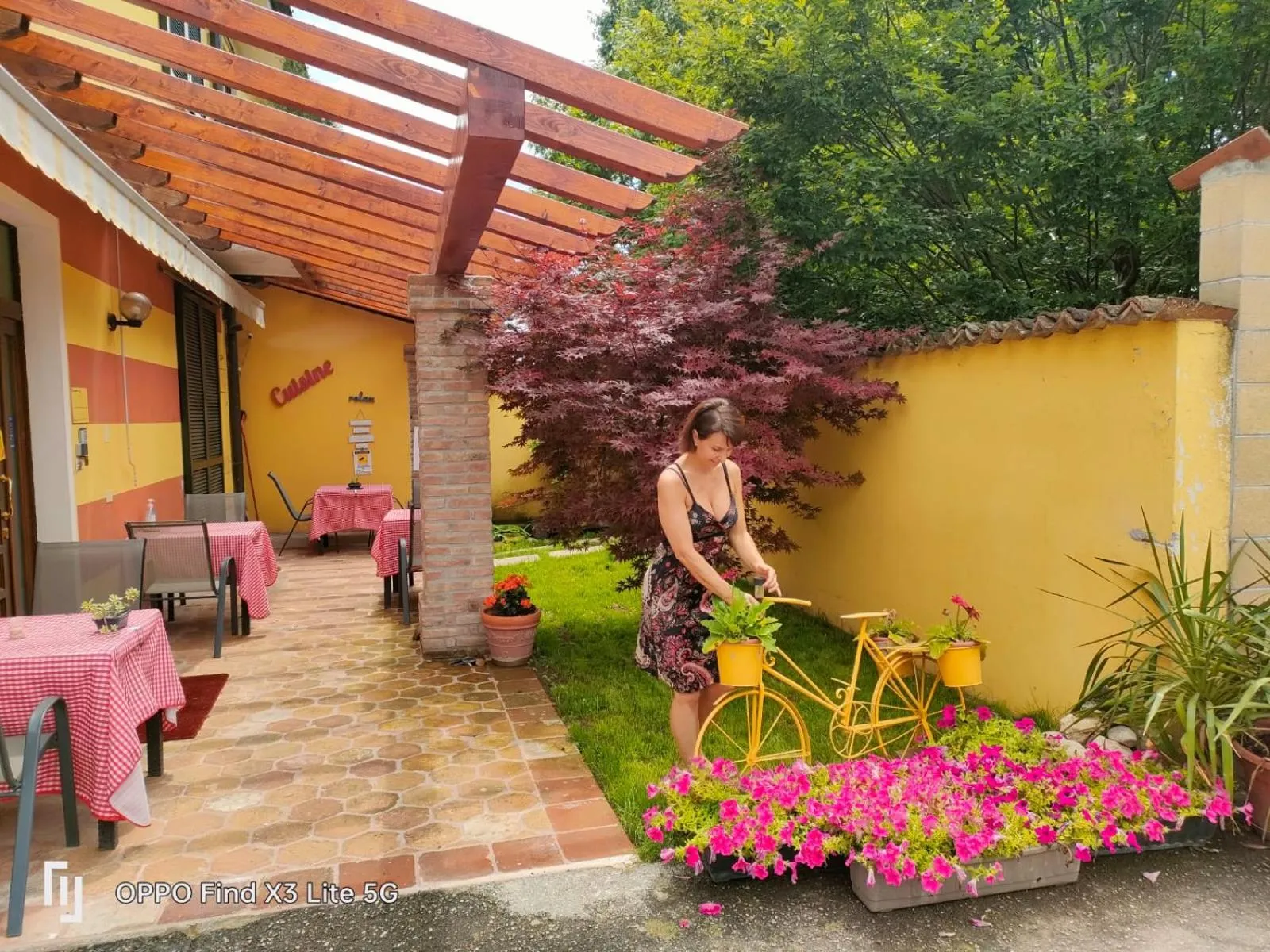 Garden view in B&B CountryHouseAnna