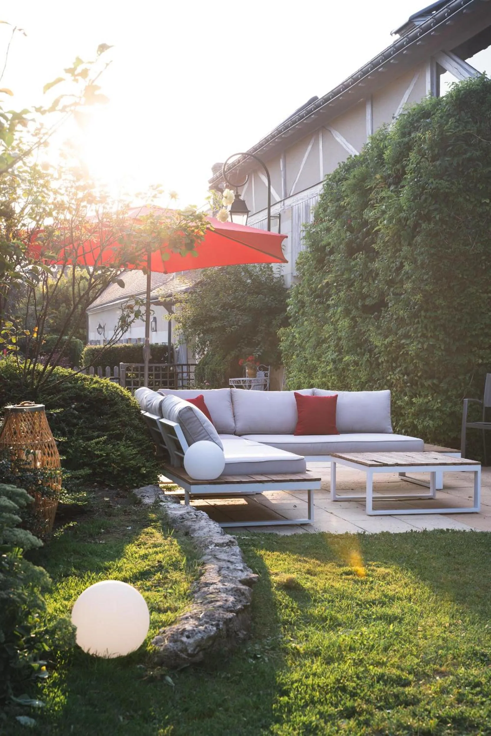 Garden in Le Clos de La Rousselière B and B