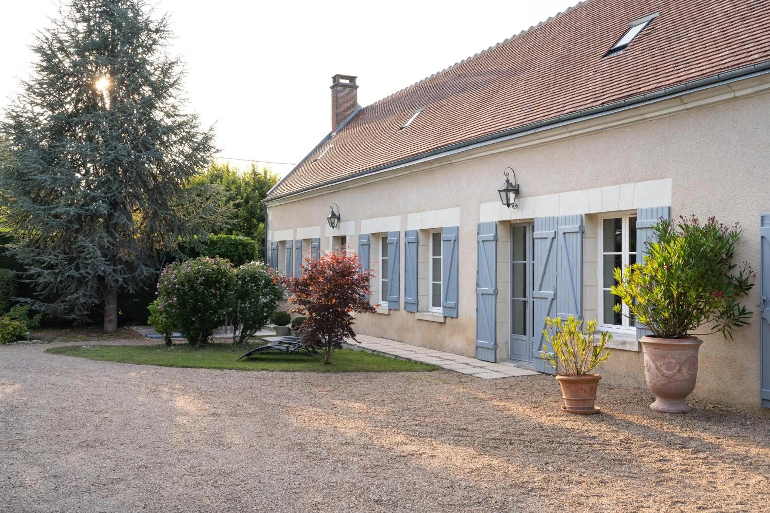 Garden in Le Clos de La Rousselière B and B