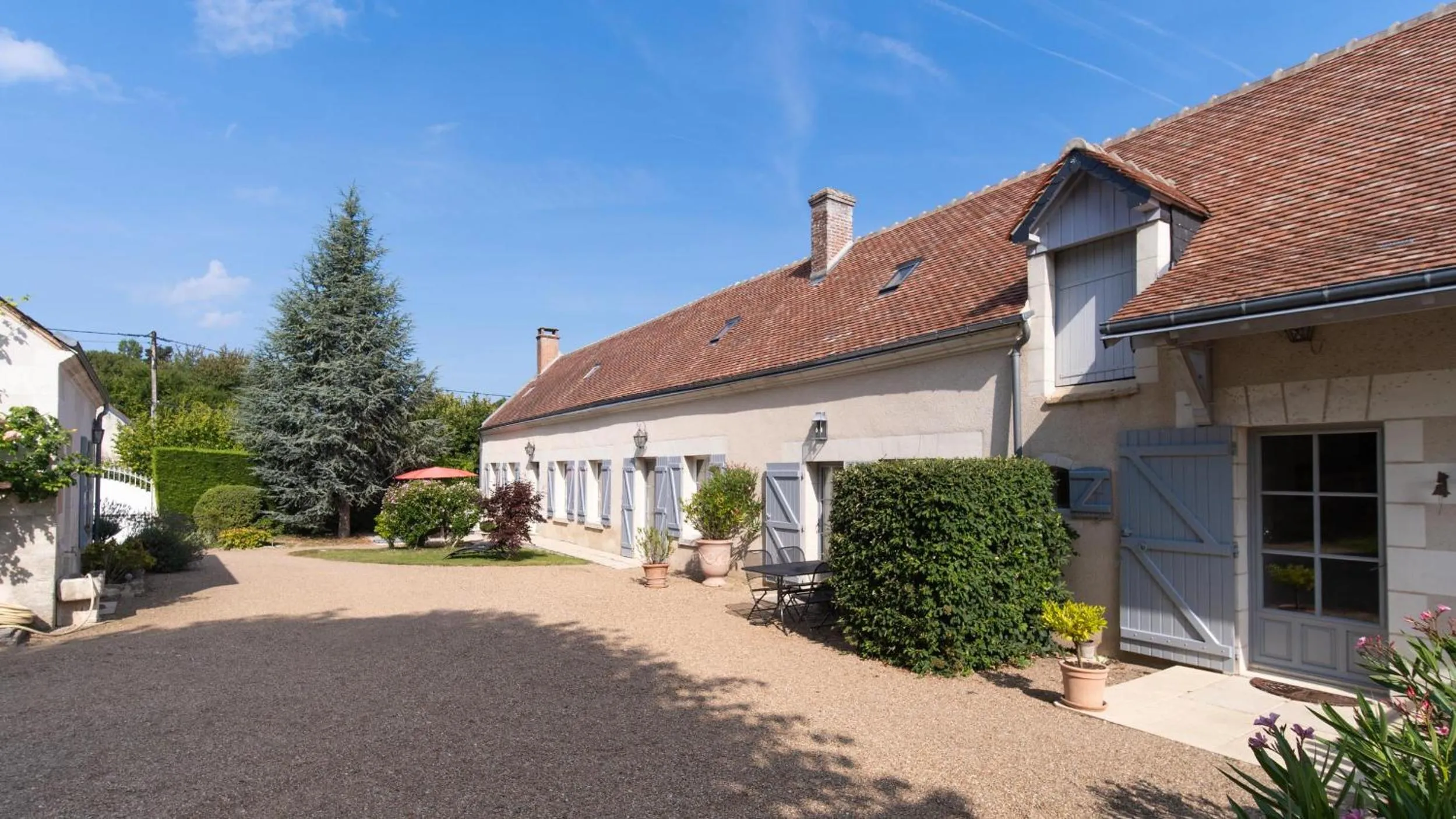 Garden in Le Clos de La Rousselière B and B