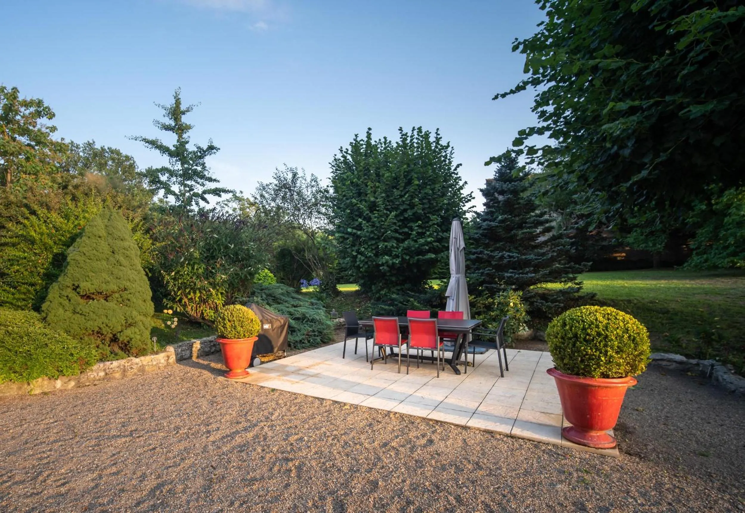 Garden in Le Clos de La Rousselière B and B