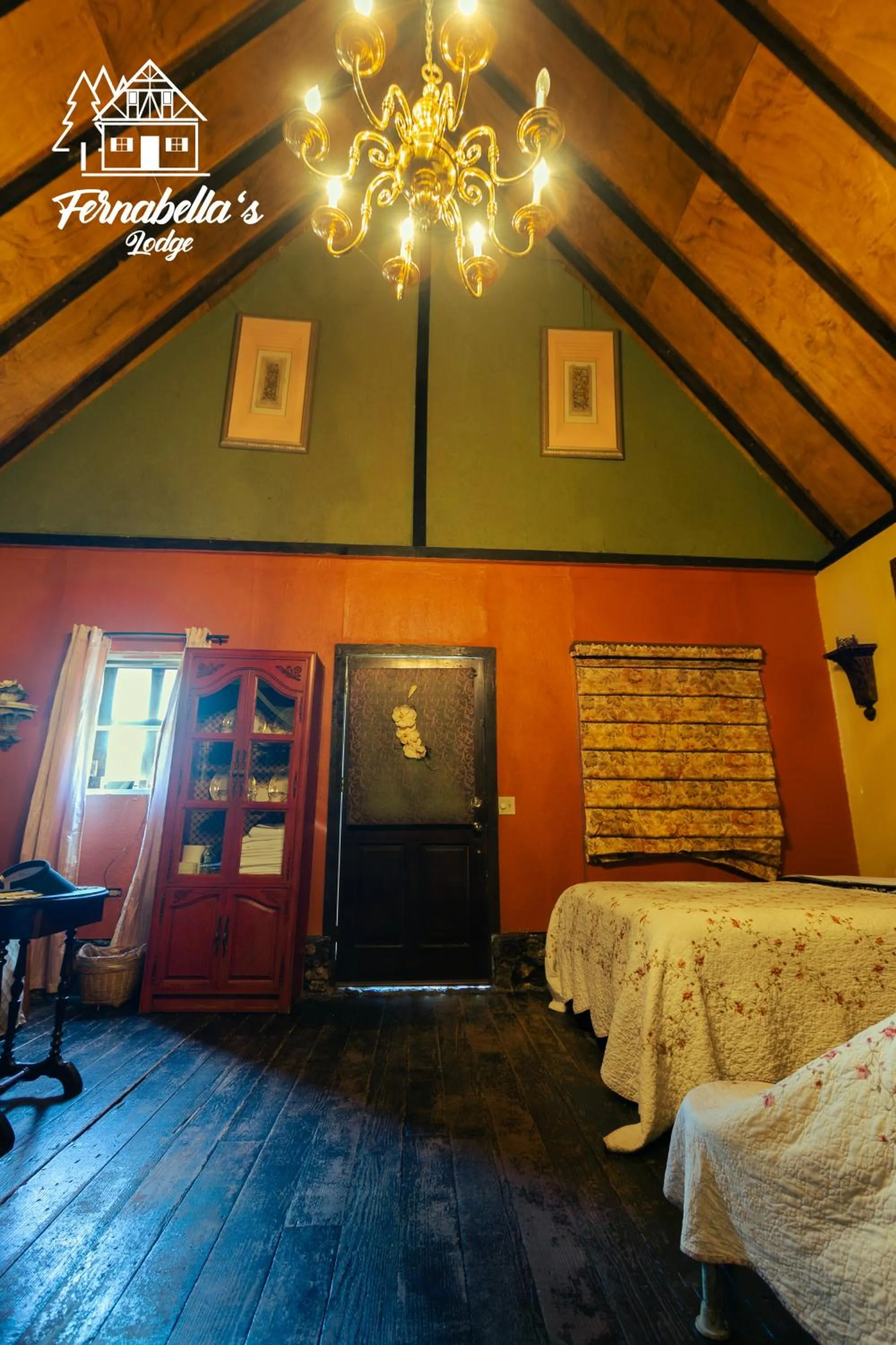 Bed in Fernabella's Lodge