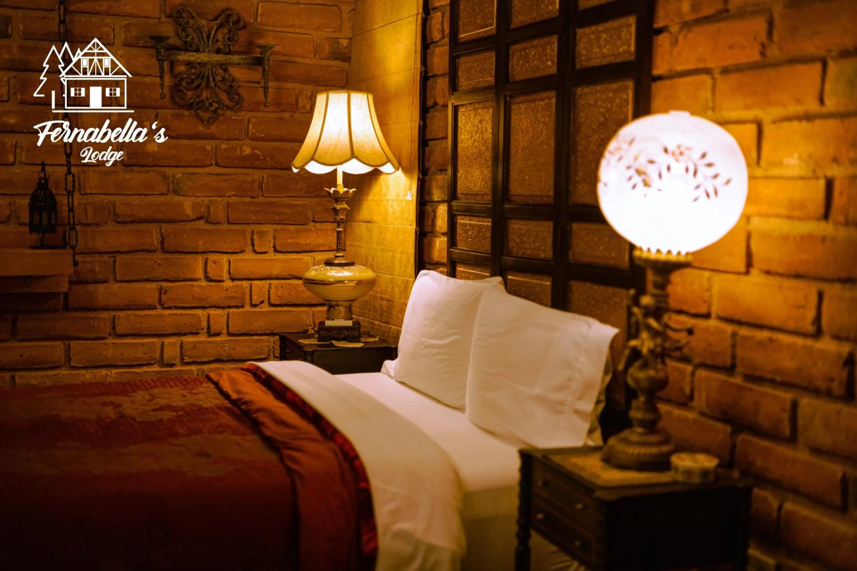 Bed in Fernabella's Lodge