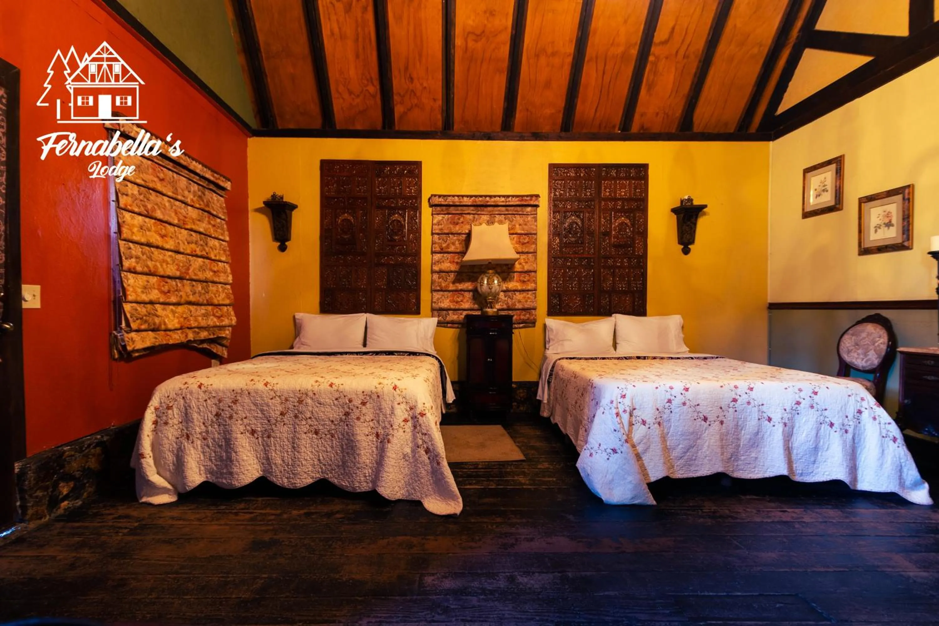 Bed in Fernabella's Lodge