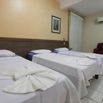 Bed in Augustu's Hotel