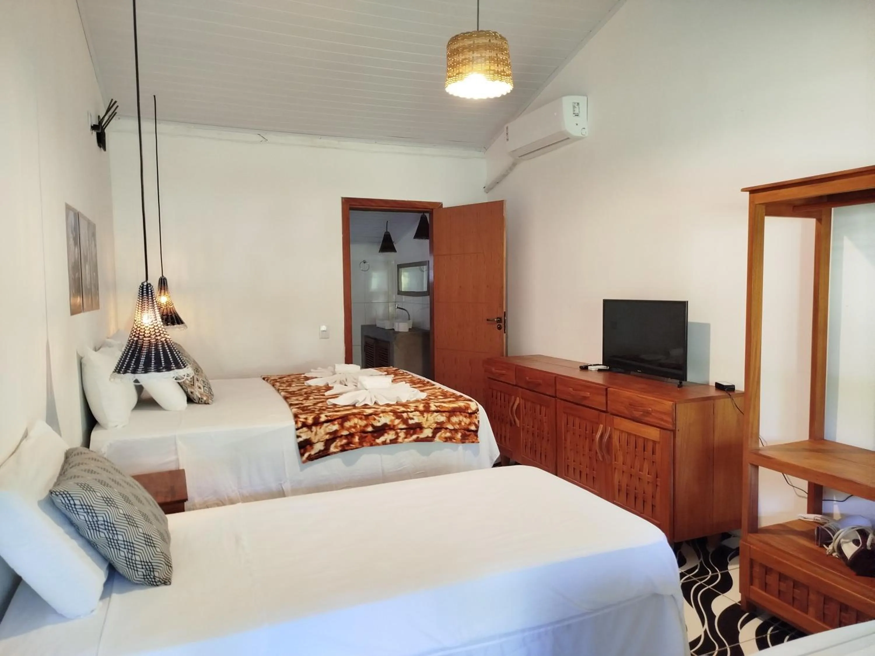 Bed in Pousada Pedra do Negro