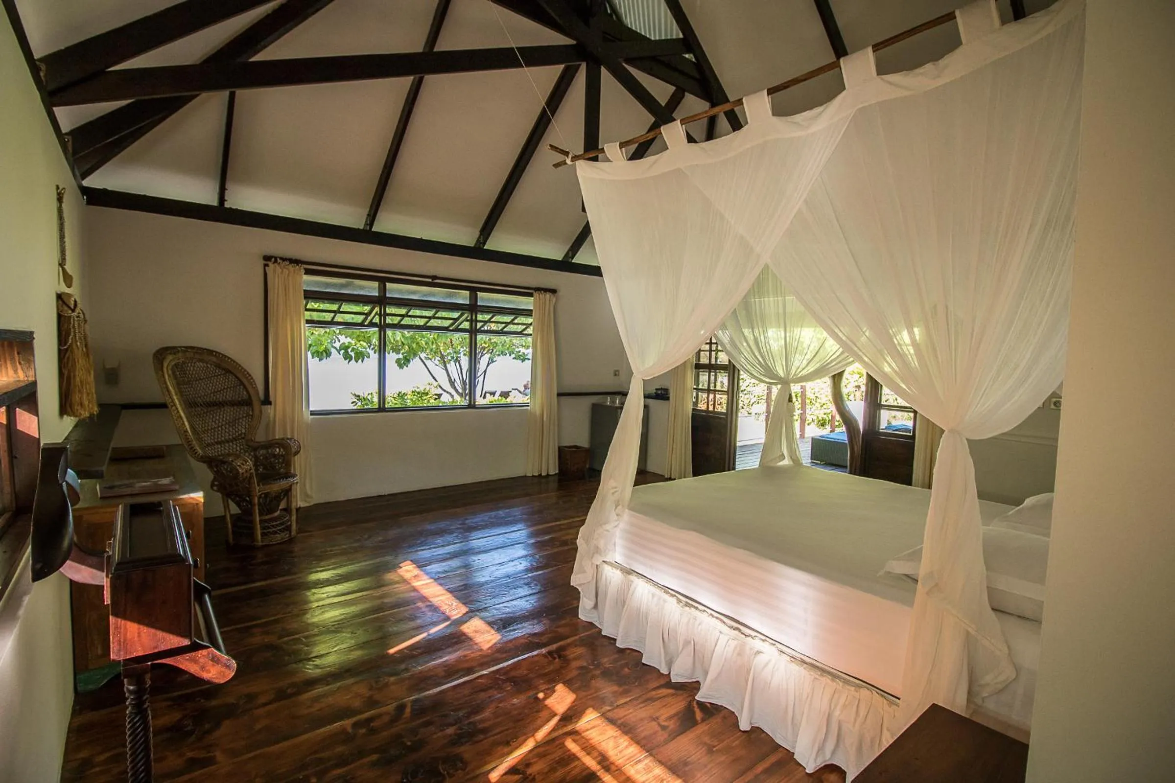 Bed in Le Coconut Lodge