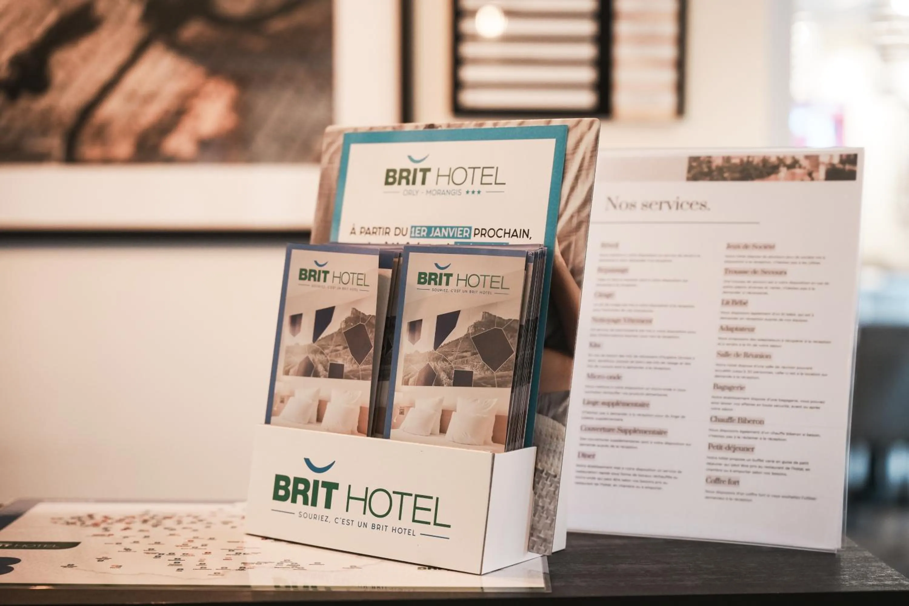 Lobby or reception in Brit Hotel Confort Orly Morangis