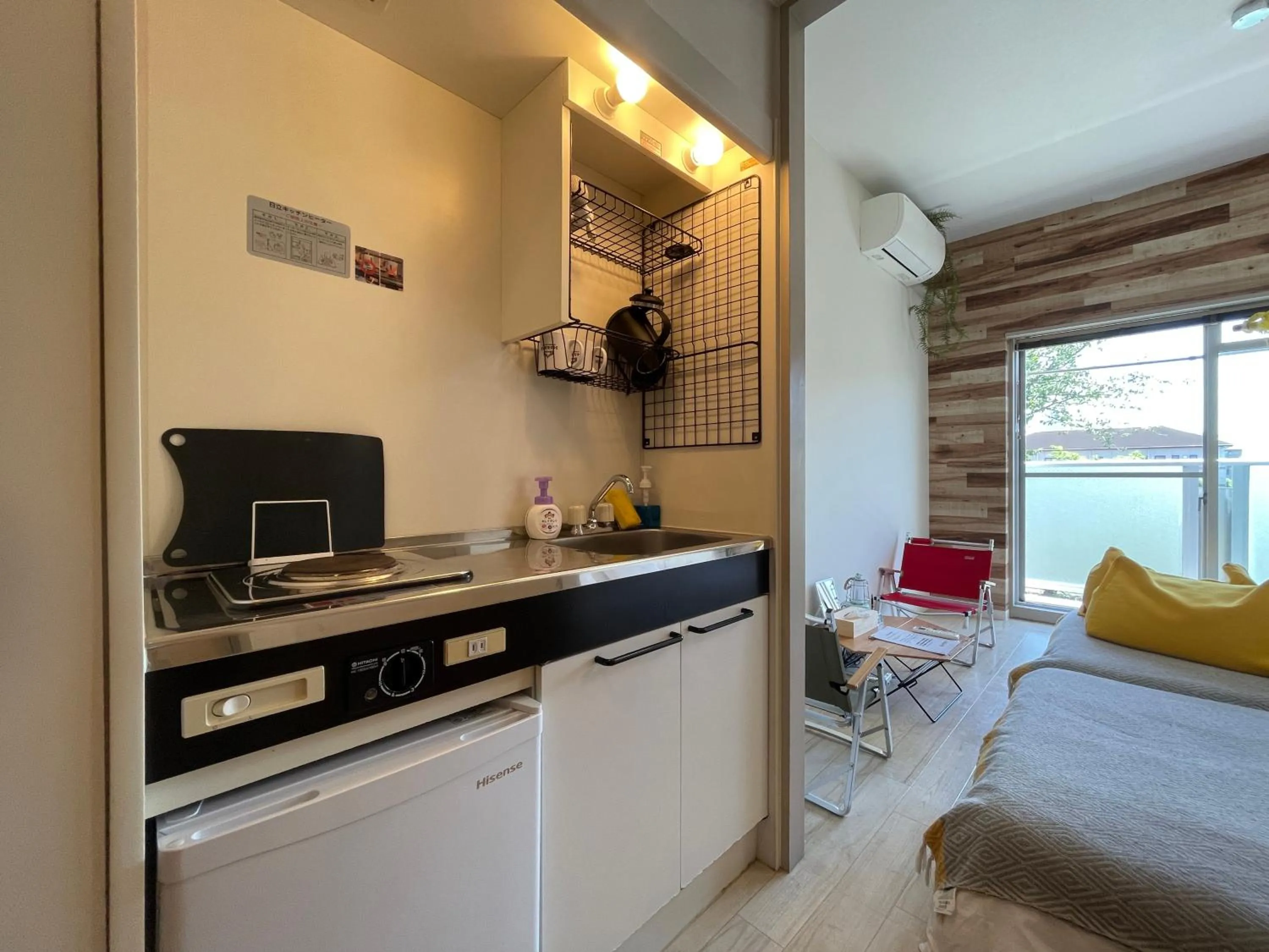 Kitchen or kitchenette in 365BASE outdoor hostel