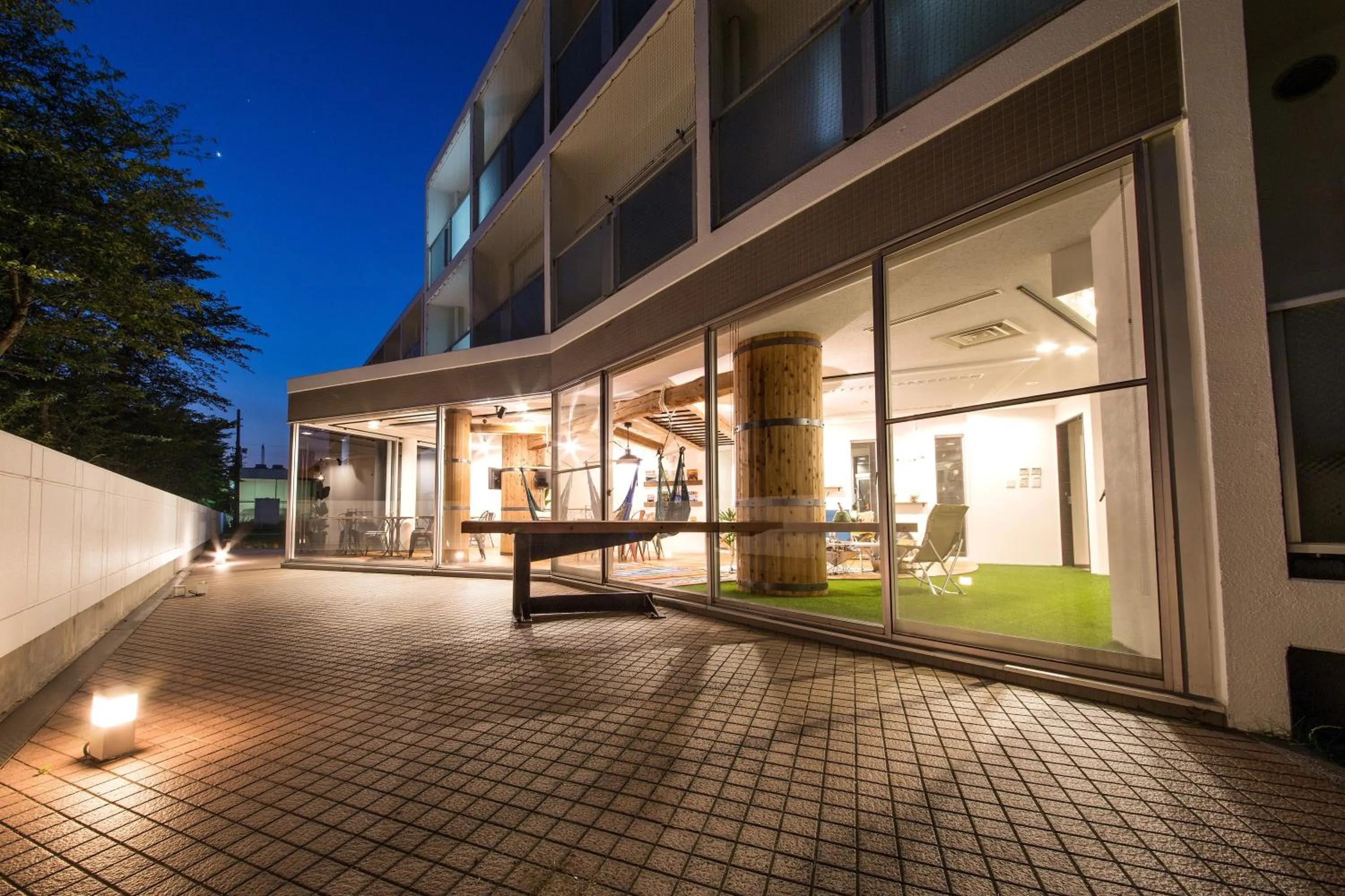 Balcony/Terrace in 365BASE outdoor hostel