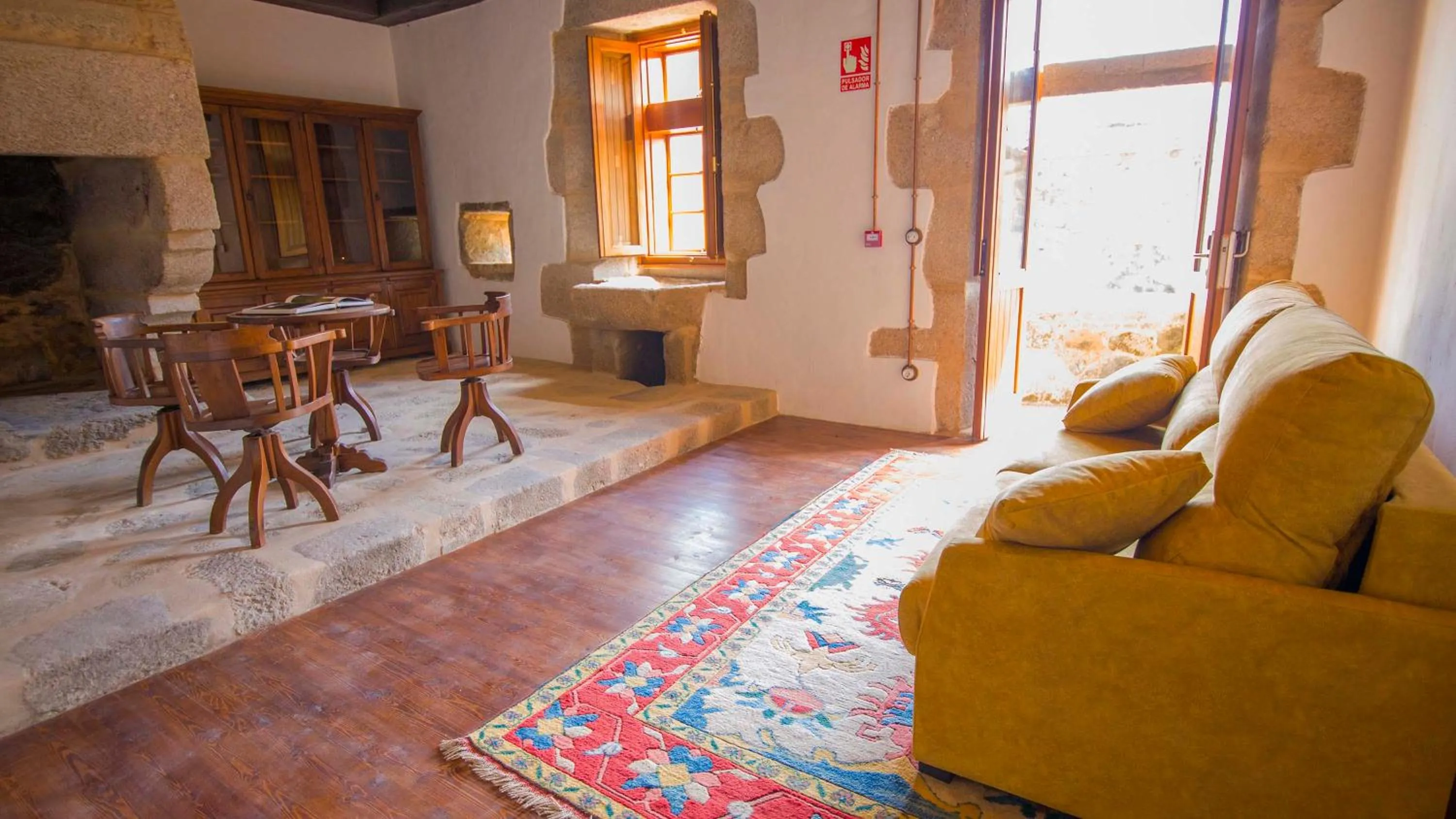 Seating area in Monasterio de Moraime