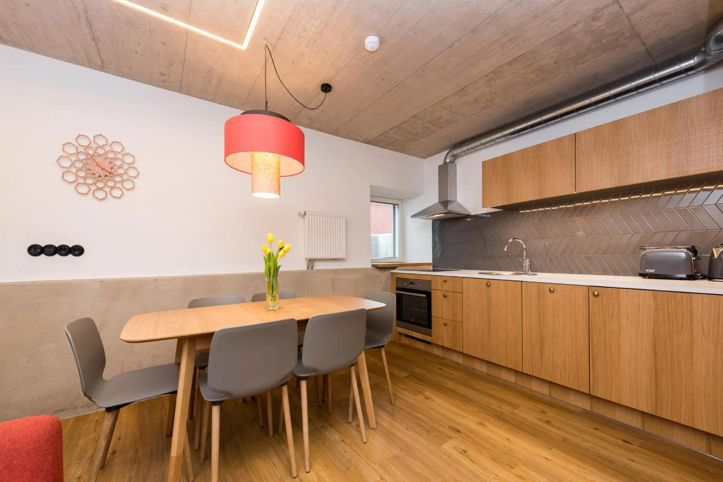 Kitchen or kitchenette in Tallinn Apartment Hotel - No Contact Check In