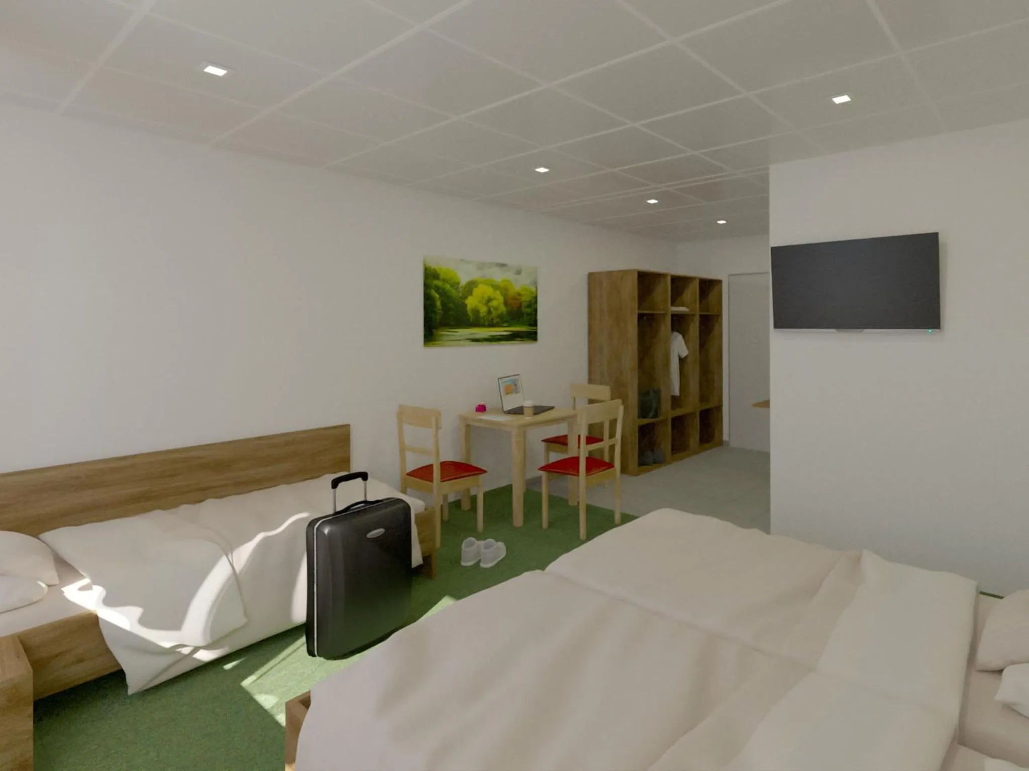 Photo of the whole room, Bed in WinBudget "bed&breakfast"